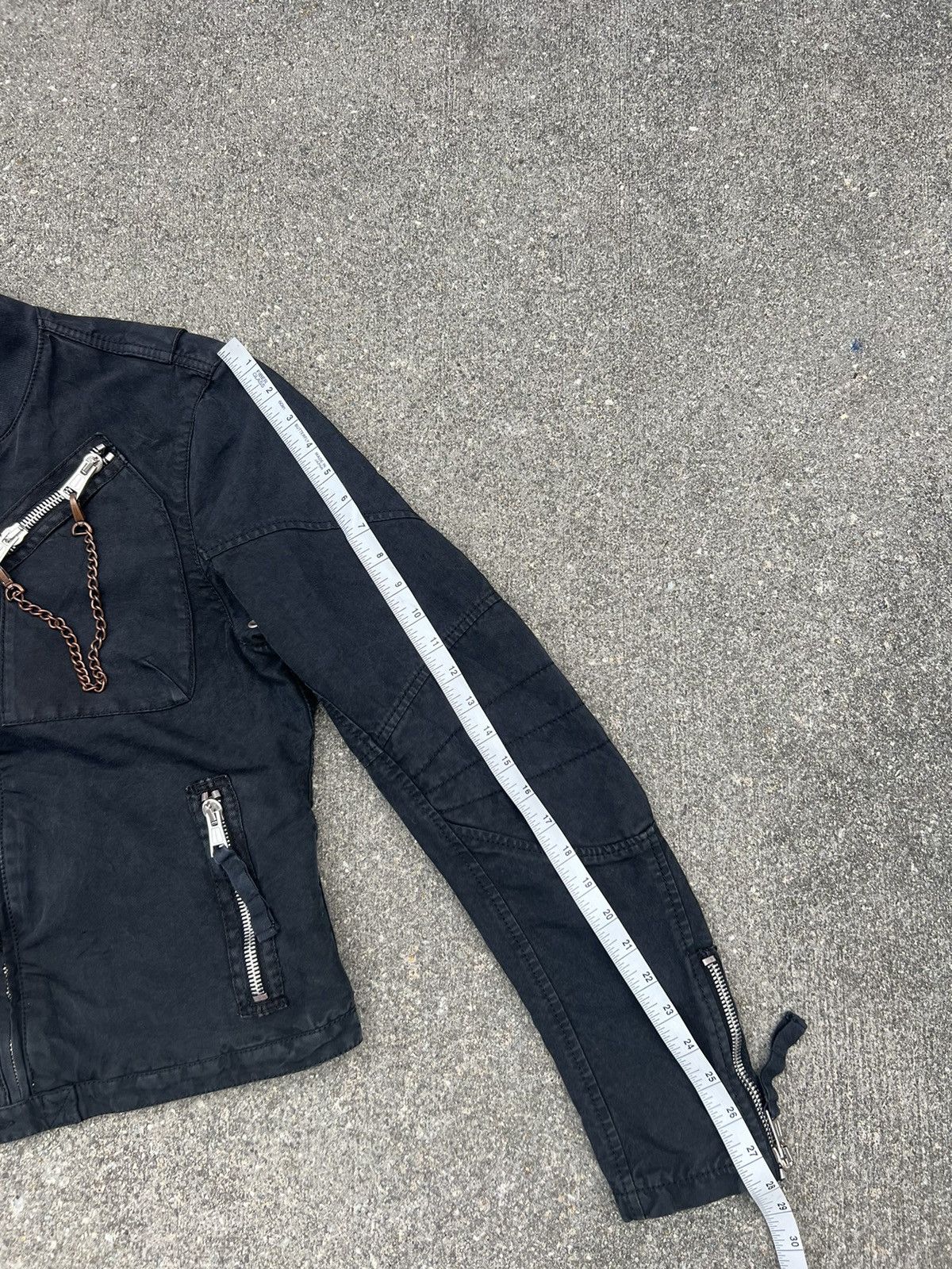 Andrew Mackenzie × Vintage Vintage Against My Killer Viscose Blend Black Biker Jacket Size US M / EU 48-50 / 2 - 19 Thumbnail