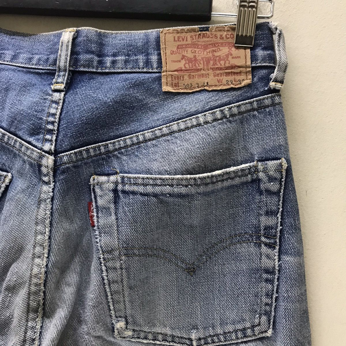 Levi's Vintage Levis 503Bxx Big E Denim Selvedge Jeans Size US 28 / EU 44 - 13 Thumbnail