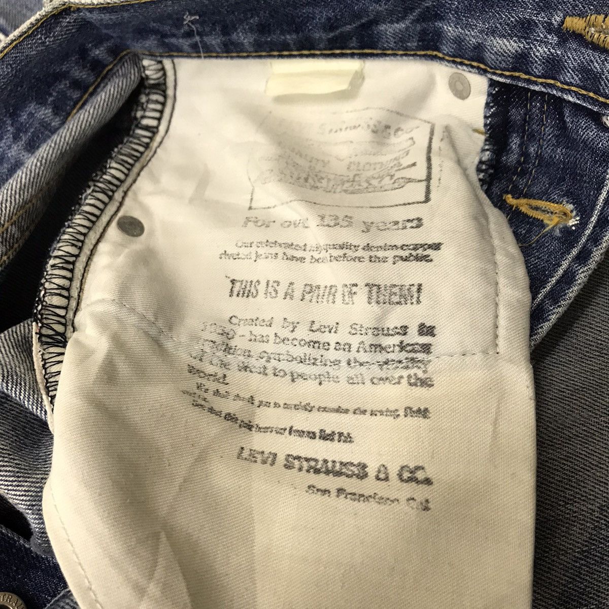 Levi's Vintage Levis 503Bxx Big E Denim Selvedge Jeans Size US 28 / EU 44 - 19 Thumbnail
