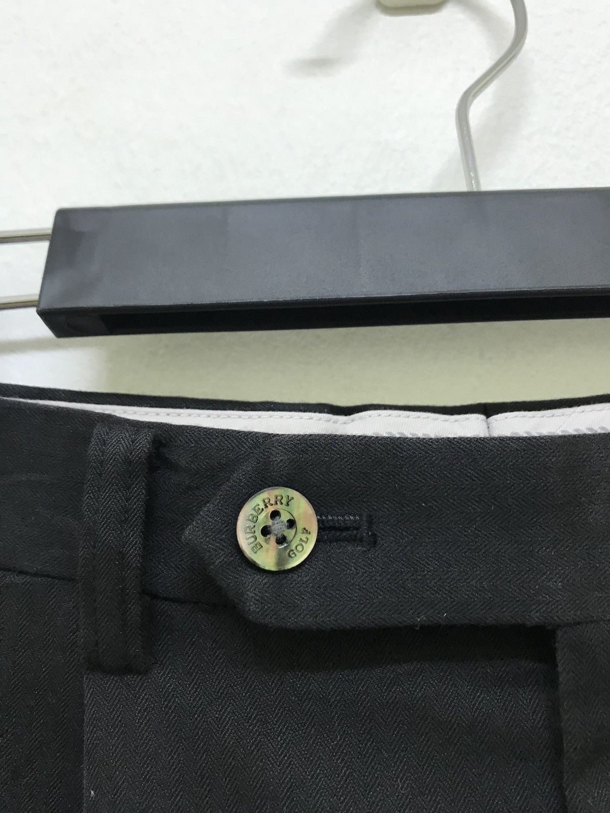 Burberry Burberry Golf Casual Black Pant Twill Herringbone Regular Size US 30 / EU 46 - 7 Thumbnail