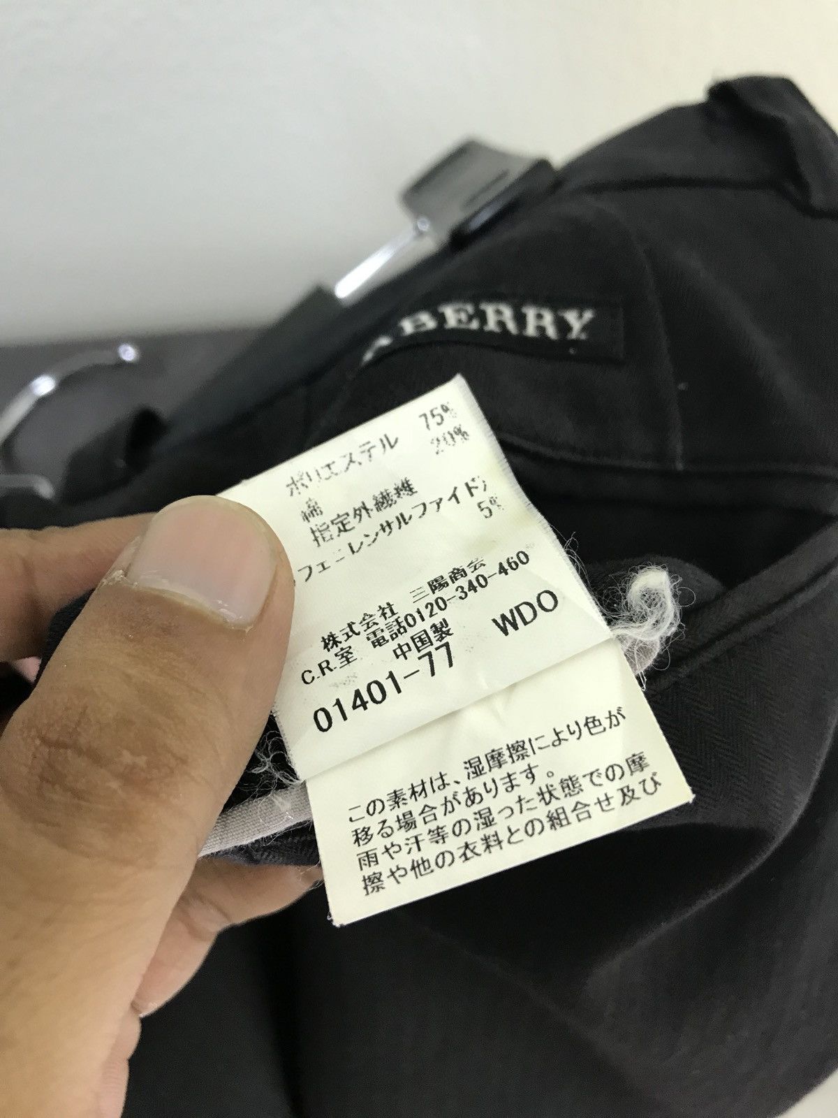 Burberry Burberry Golf Casual Black Pant Twill Herringbone Regular Size US 30 / EU 46 - 8 Thumbnail