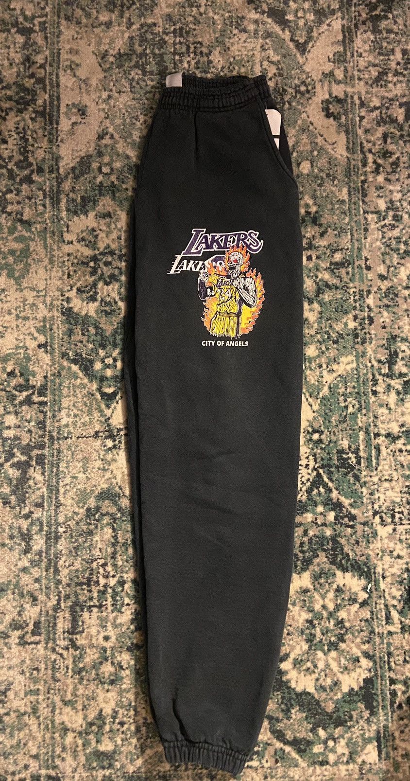 Lakers black & yellow warm up pants