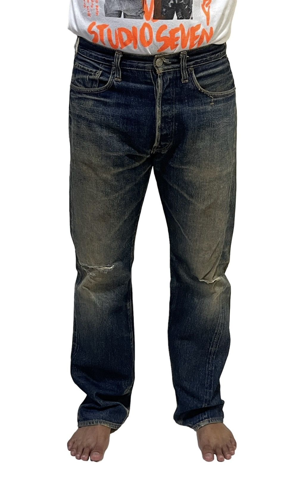 Rusty Vintage Denim Distressed Selvedge Jeans Size US 32 / EU 48 - 19 Thumbnail
