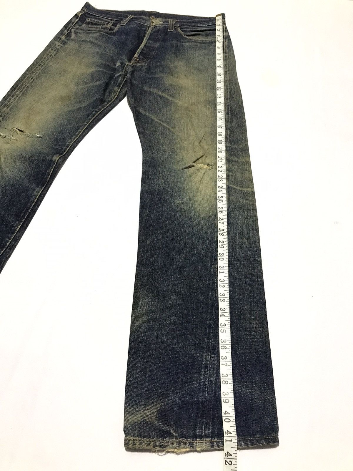 Rusty Vintage Denim Distressed Selvedge Jeans Size US 32 / EU 48 - 12 Thumbnail