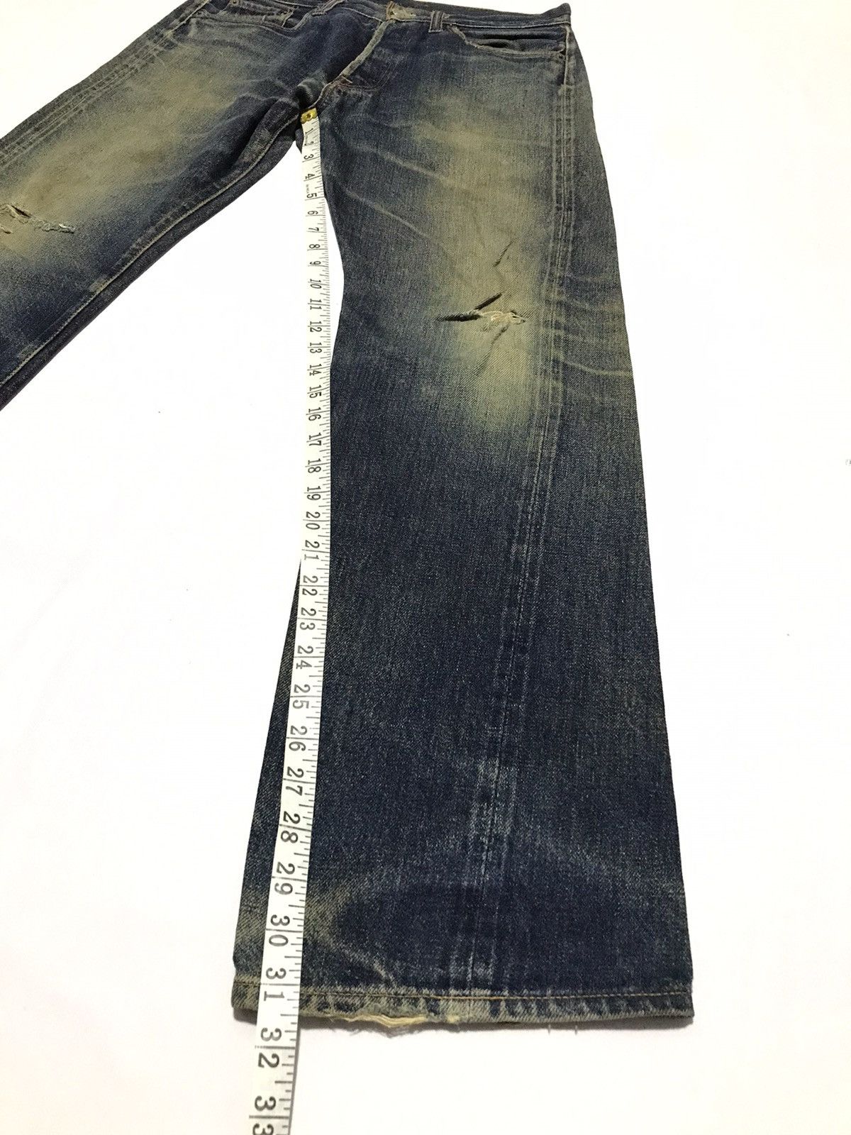 Rusty Vintage Denim Distressed Selvedge Jeans Size US 32 / EU 48 - 13 Thumbnail