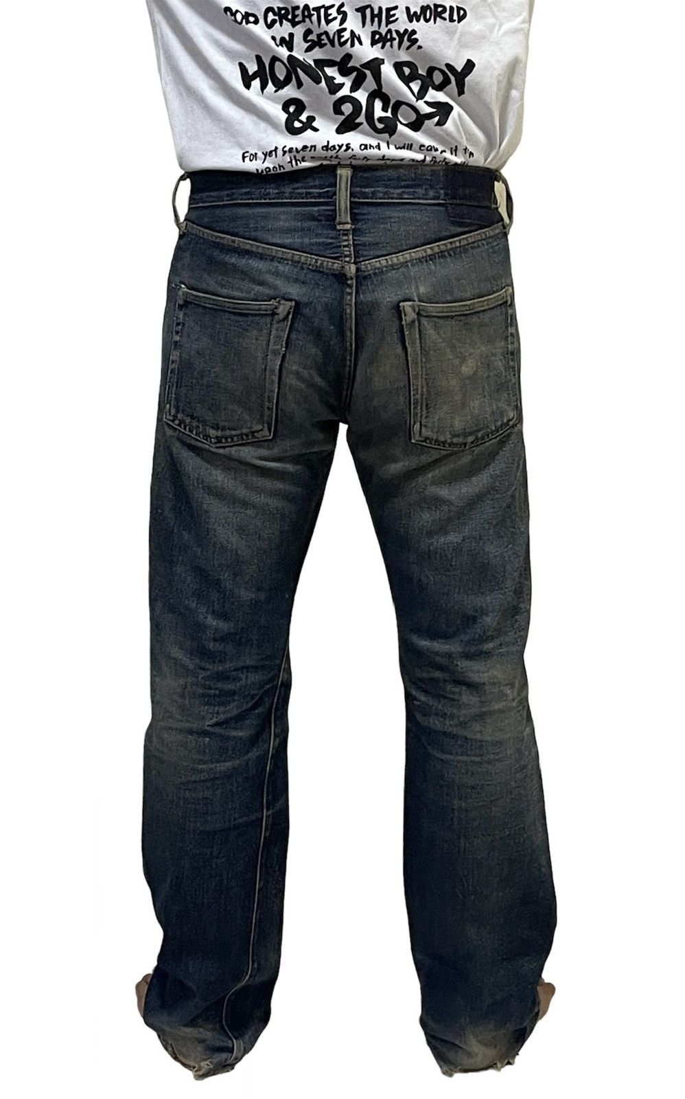 Rusty Vintage Denim Distressed Selvedge Jeans Size US 32 / EU 48 - 20 Thumbnail