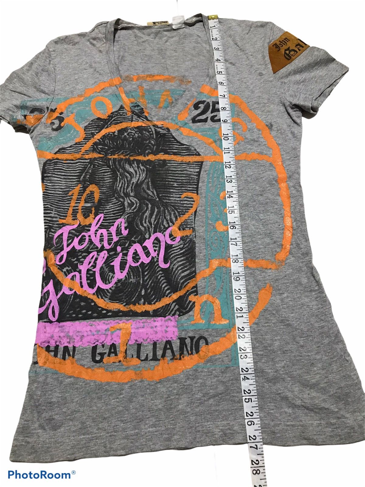 John Galliano V neck Tee