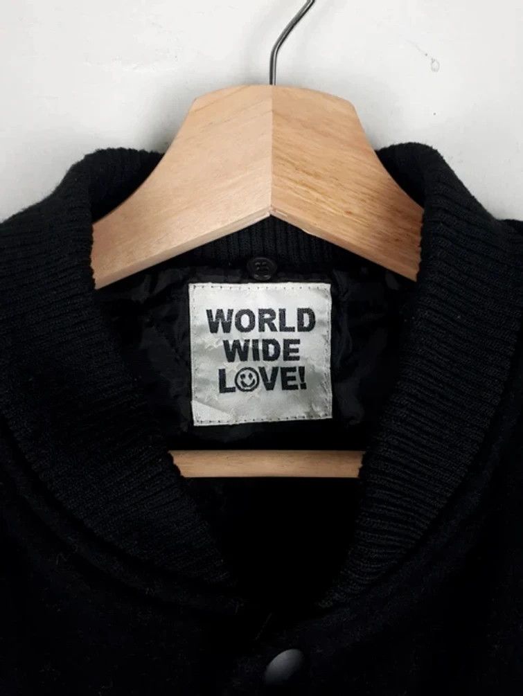 Japanese Brand × Vintage Vintage Worldwide Love Stars Varsity Jacket Size US S / EU 44-46 / 1 - 9 Thumbnail