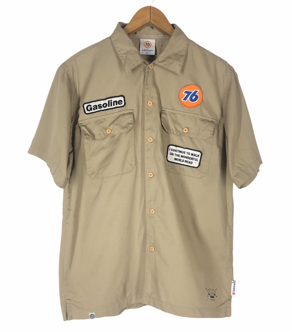 Sports Specialties × Vintage 76 Lubricants Racing Button Up Shirt Size US L / EU 52-54 / 3 - 1 Thumbnail