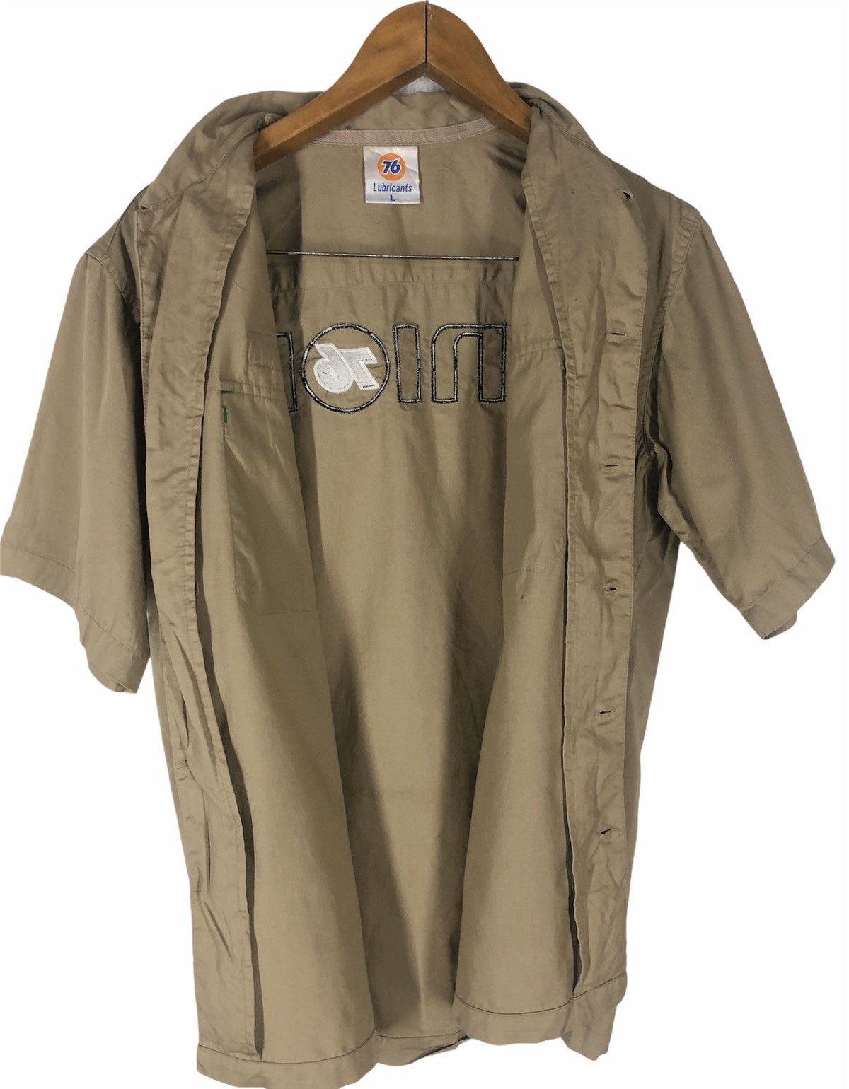 Sports Specialties × Vintage 76 Lubricants Racing Button Up Shirt Size US L / EU 52-54 / 3 - 6 Thumbnail