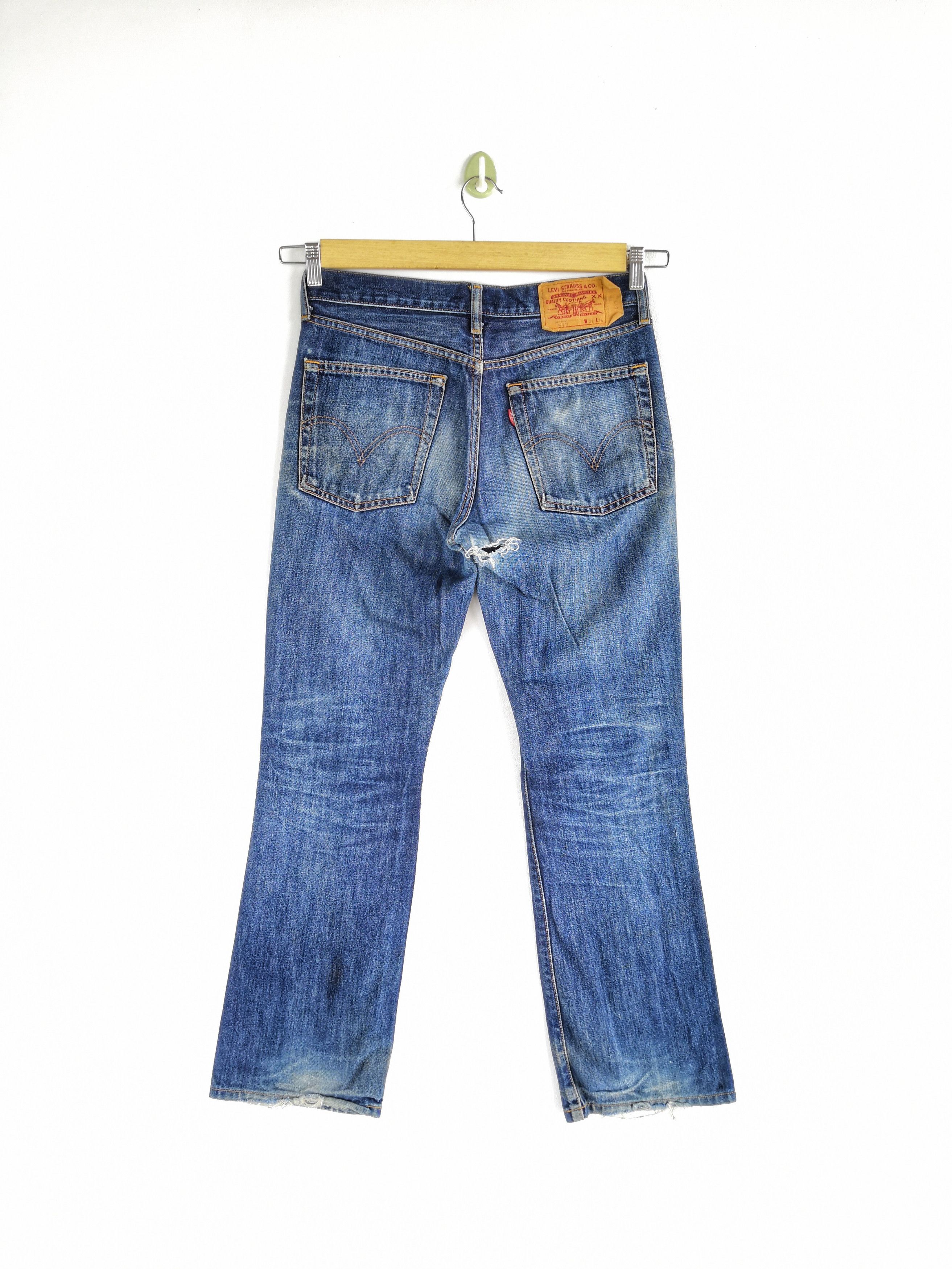 Levi's Vintage Levis 517 Flare Distressed Jeans Levis Bootcut Denim Size US 32 / EU 48 - 2 Thumbnail