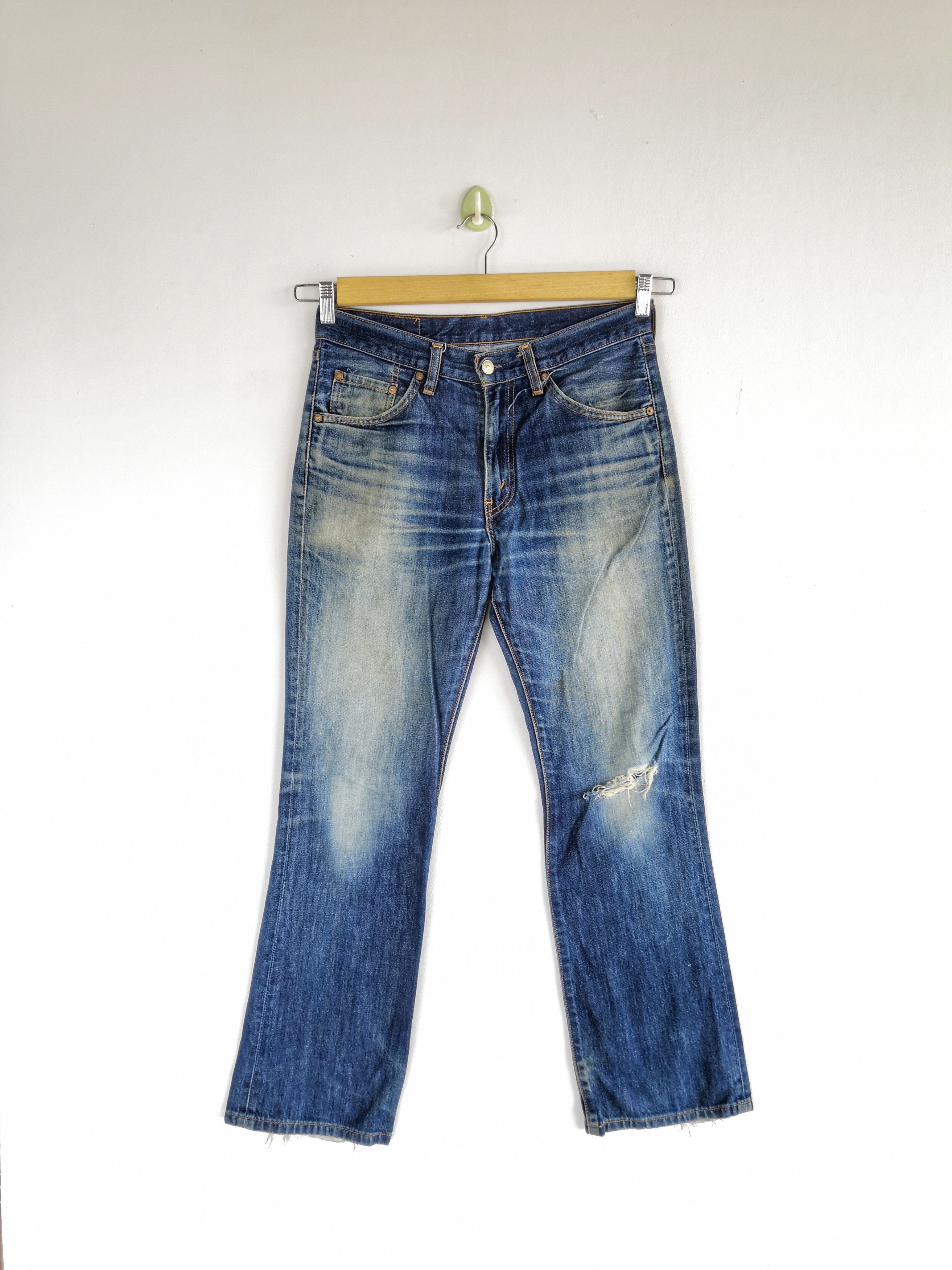 Levi's Vintage Levis 517 Flare Distressed Jeans Levis Bootcut Denim Size US 32 / EU 48 - 1 Thumbnail