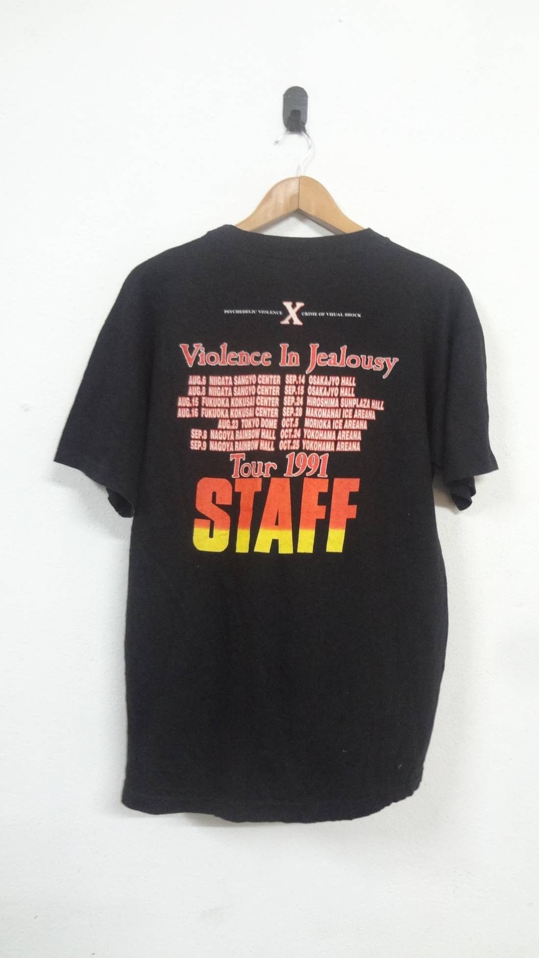 Band Tees Rare Vtg Violence In Jealousy T-Shirt, Rock Tour 1992, Rock Size US L / EU 52-54 / 3 - 2 Thumbnail