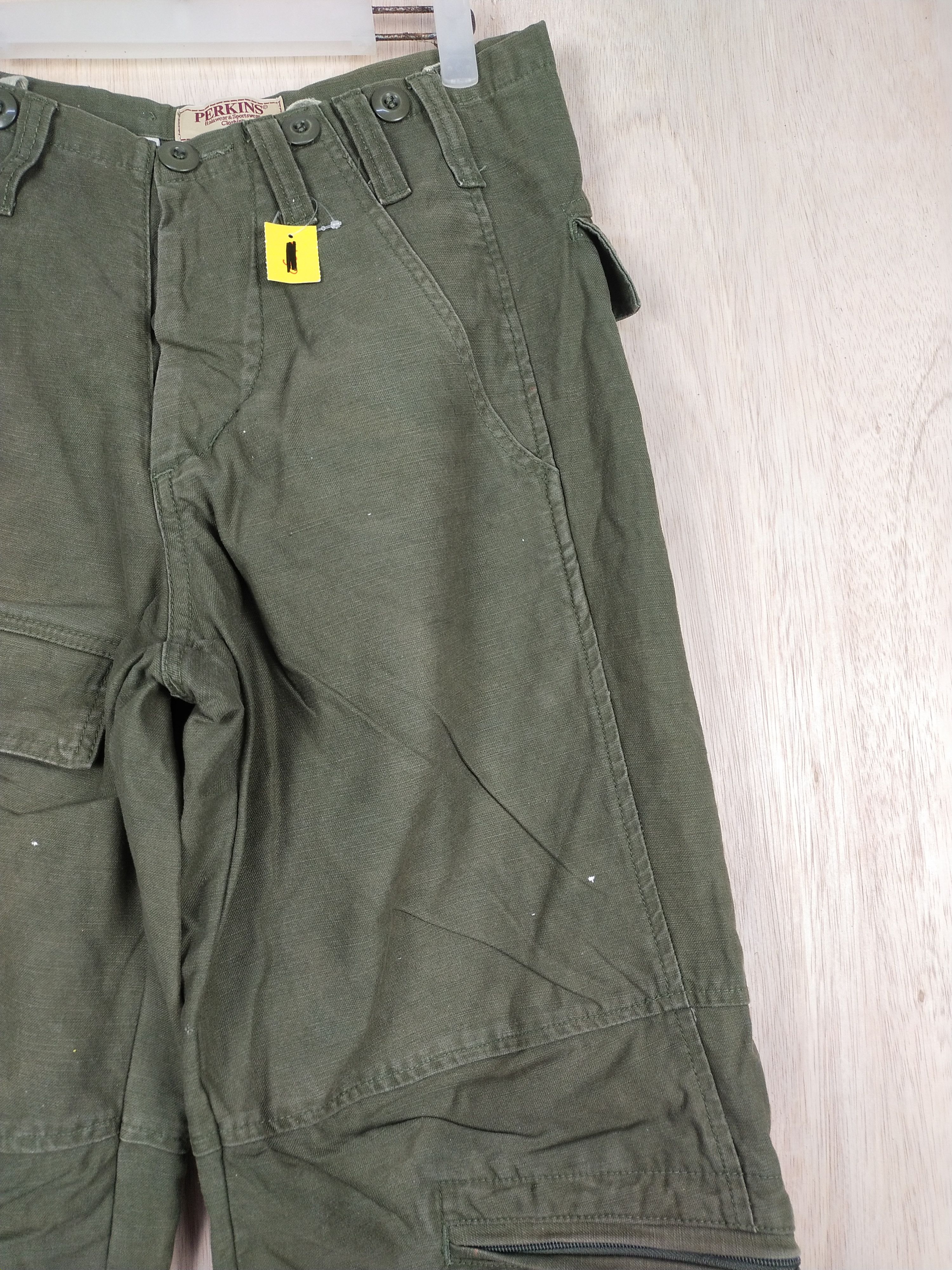 Hypebeast × Japanese Brand Perkins Green multipocket tactical Cargo Pants #3443 Size US 30 / EU 46 - 5 Thumbnail