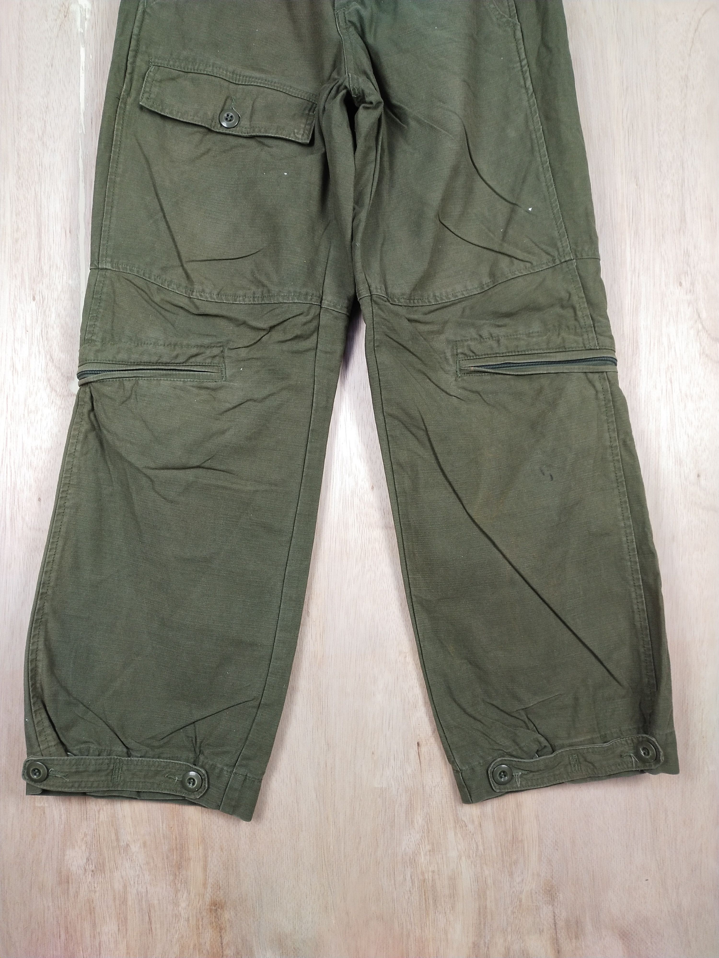 Hypebeast × Japanese Brand Perkins Green multipocket tactical Cargo Pants #3443 Size US 30 / EU 46 - 3 Thumbnail