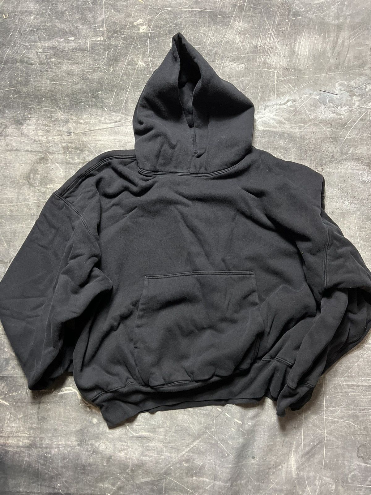 Image of Yeezy Gap Perfect Hoodie in Black, Men's (Size 2XL)