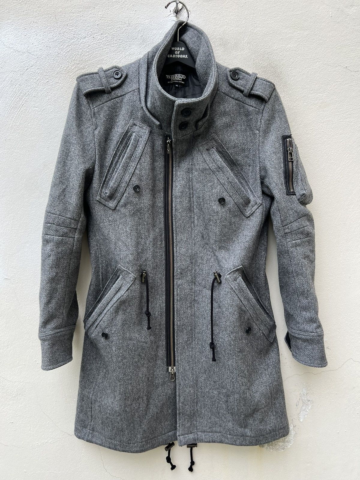 Tornado Mart Vintage Tornado Mart Japan Grey Fishtail Parka Coat Jacket Size US M / EU 48-50 / 2 - 12 Thumbnail