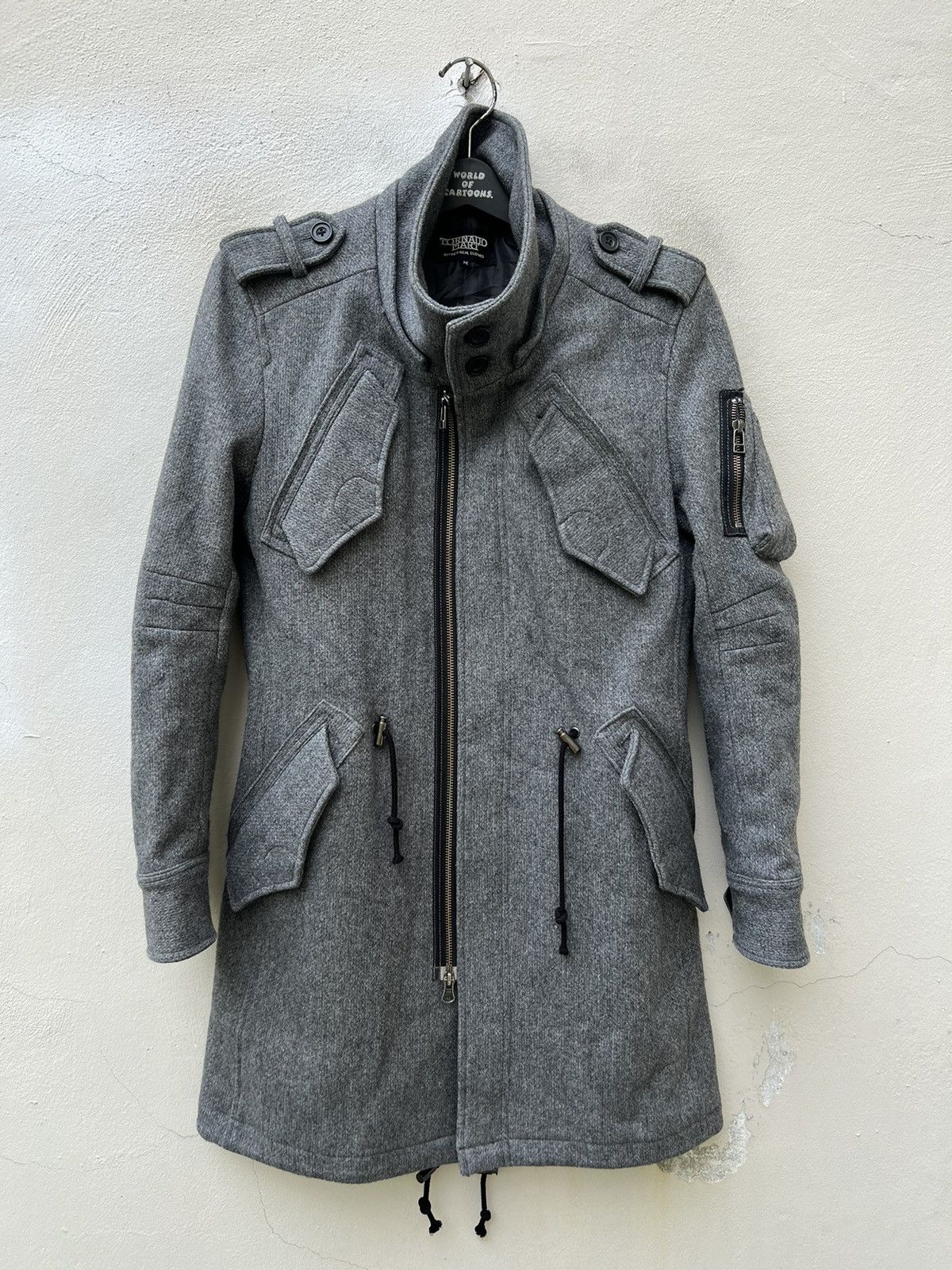 Tornado Mart Vintage Tornado Mart Japan Grey Fishtail Parka Coat Jacket Size US M / EU 48-50 / 2 - 7 Thumbnail