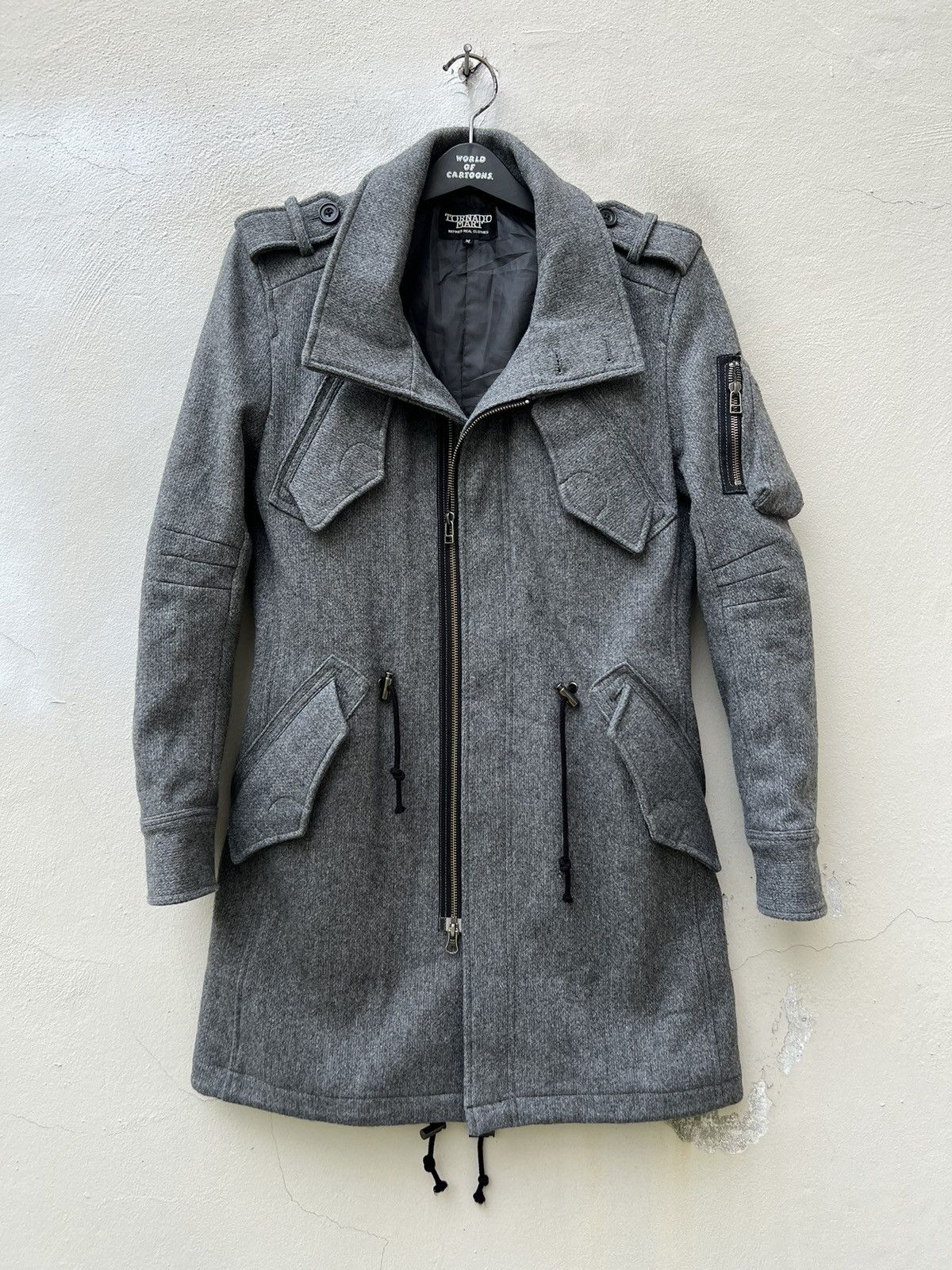 Tornado Mart Vintage Tornado Mart Japan Grey Fishtail Parka Coat Jacket Size US M / EU 48-50 / 2 - 6 Thumbnail