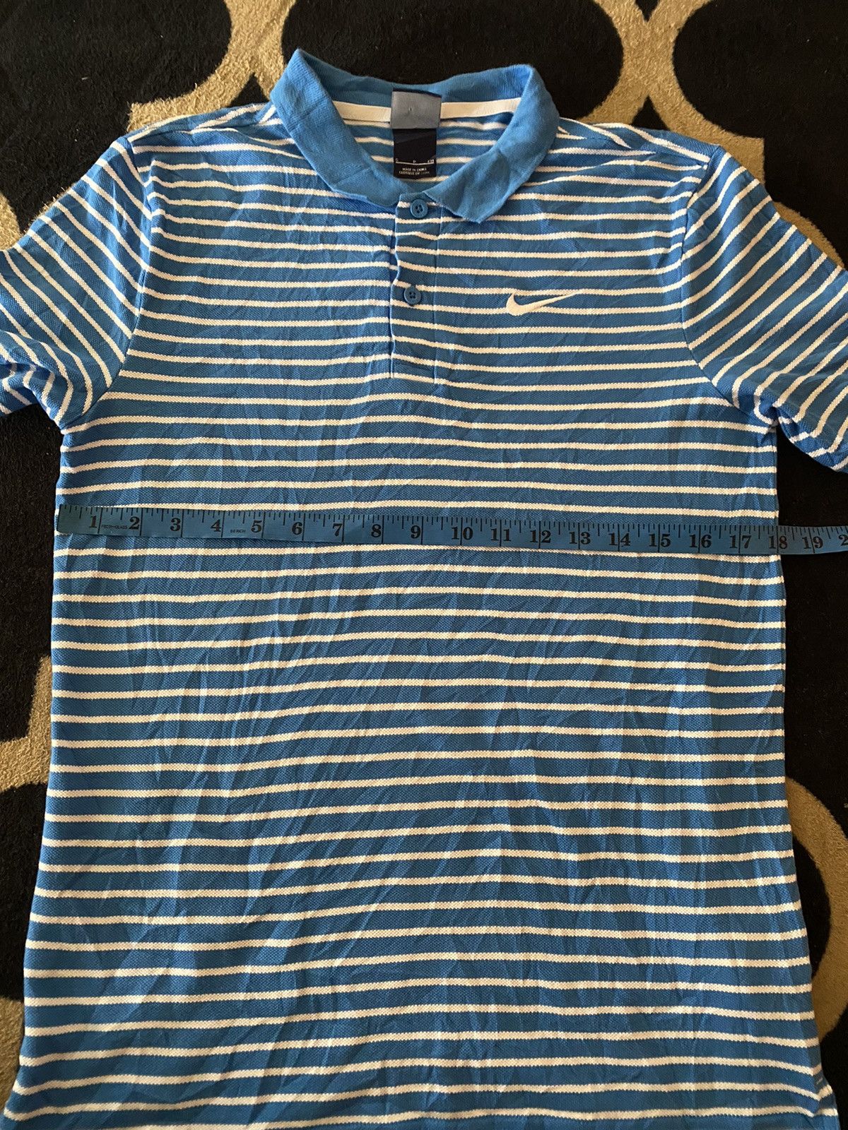 Nike × Vintage Vintage Nike Stripped Polo Shirt Size US S / EU 44-46 / 1 - 13 Thumbnail