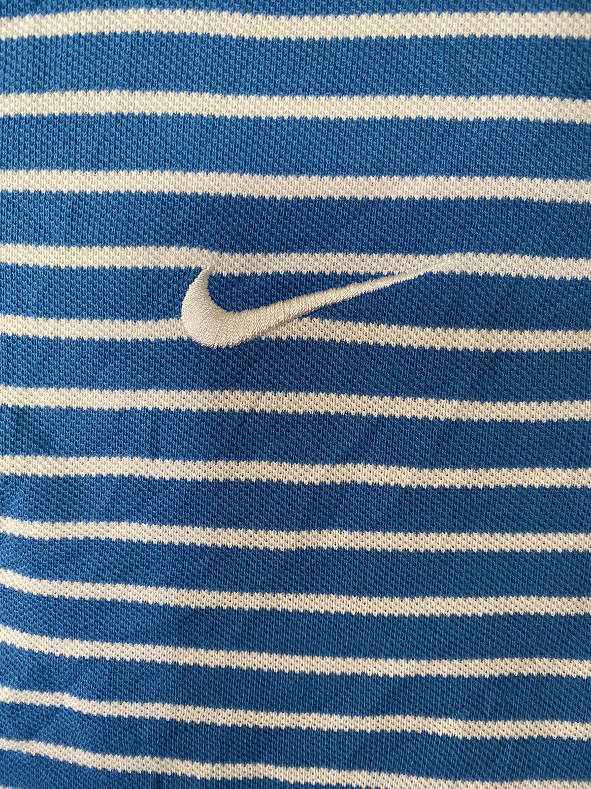 Nike × Vintage Vintage Nike Stripped Polo Shirt Size US S / EU 44-46 / 1 - 3 Thumbnail