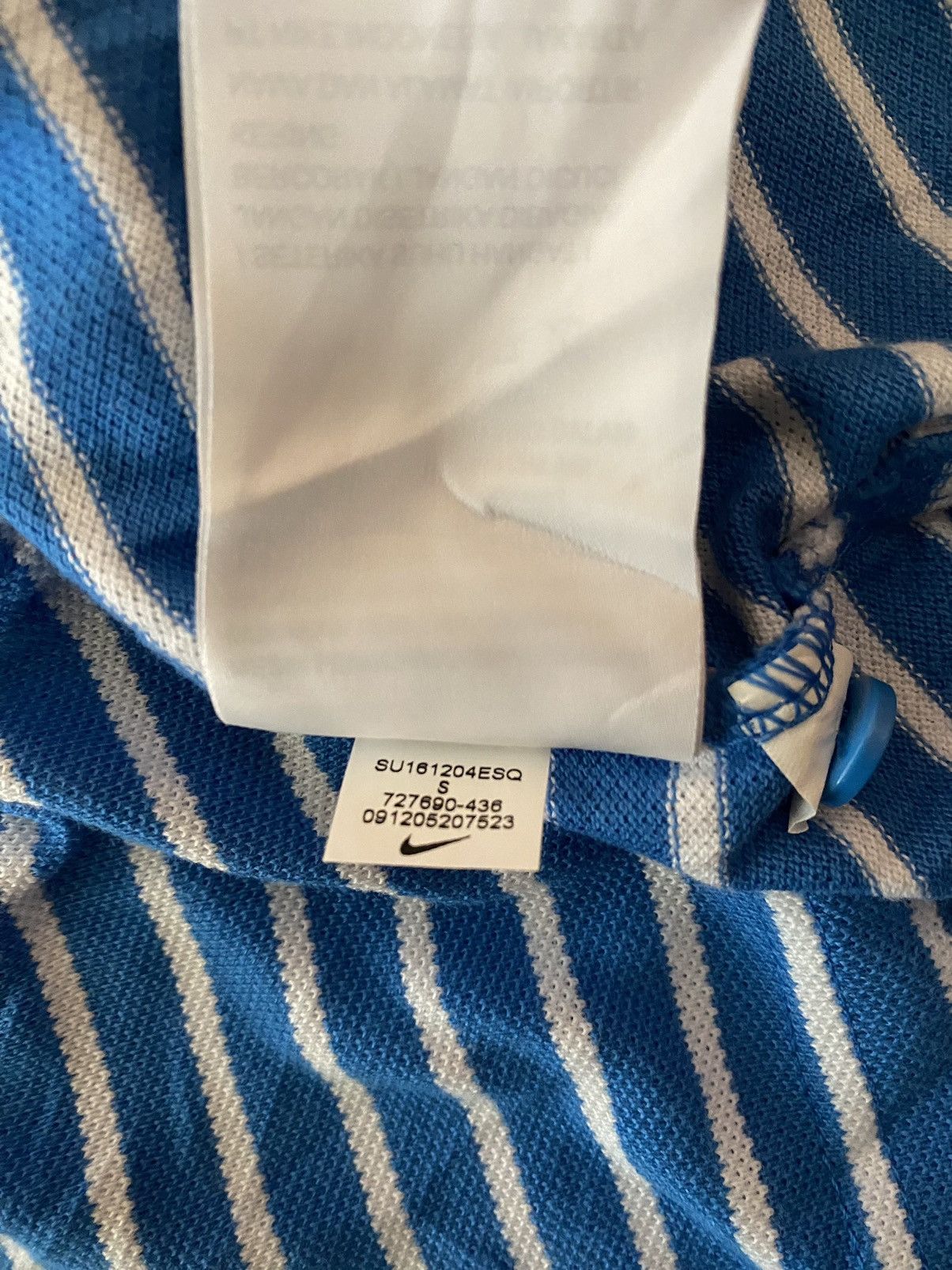 Nike × Vintage Vintage Nike Stripped Polo Shirt Size US S / EU 44-46 / 1 - 12 Thumbnail