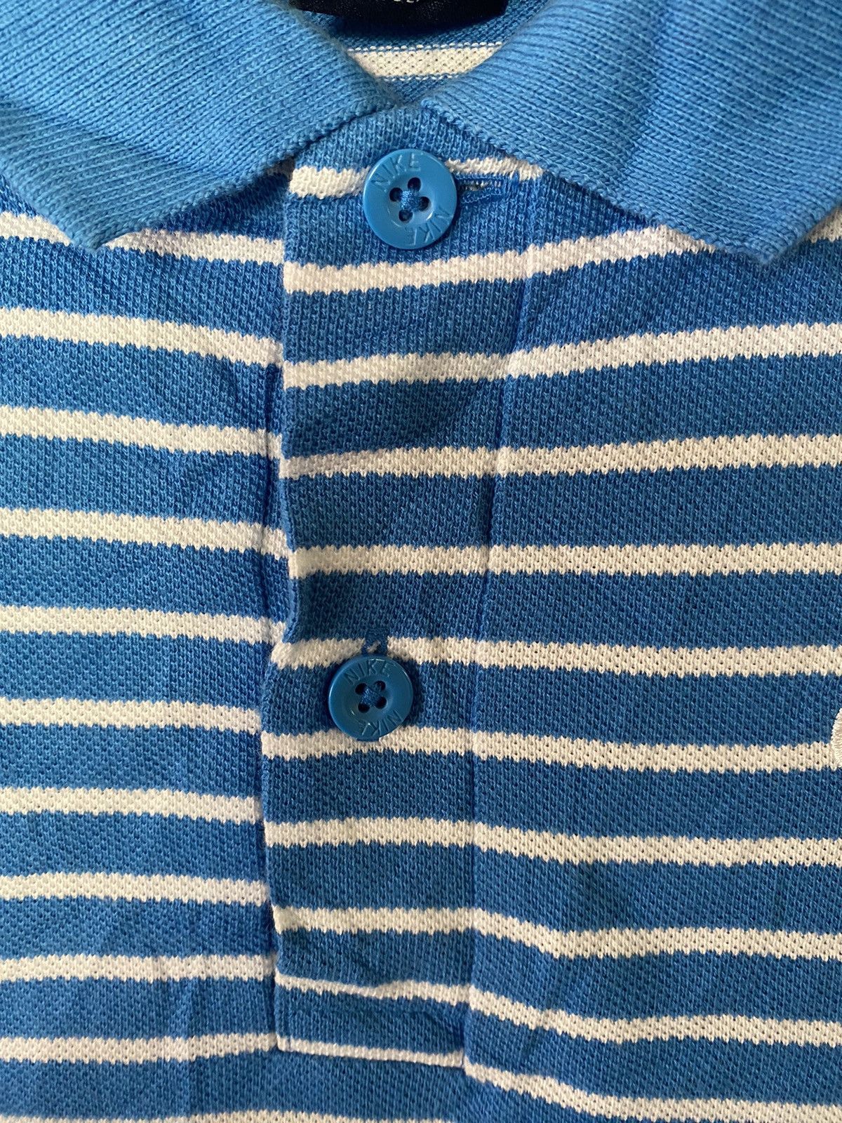 Nike × Vintage Vintage Nike Stripped Polo Shirt Size US S / EU 44-46 / 1 - 4 Thumbnail