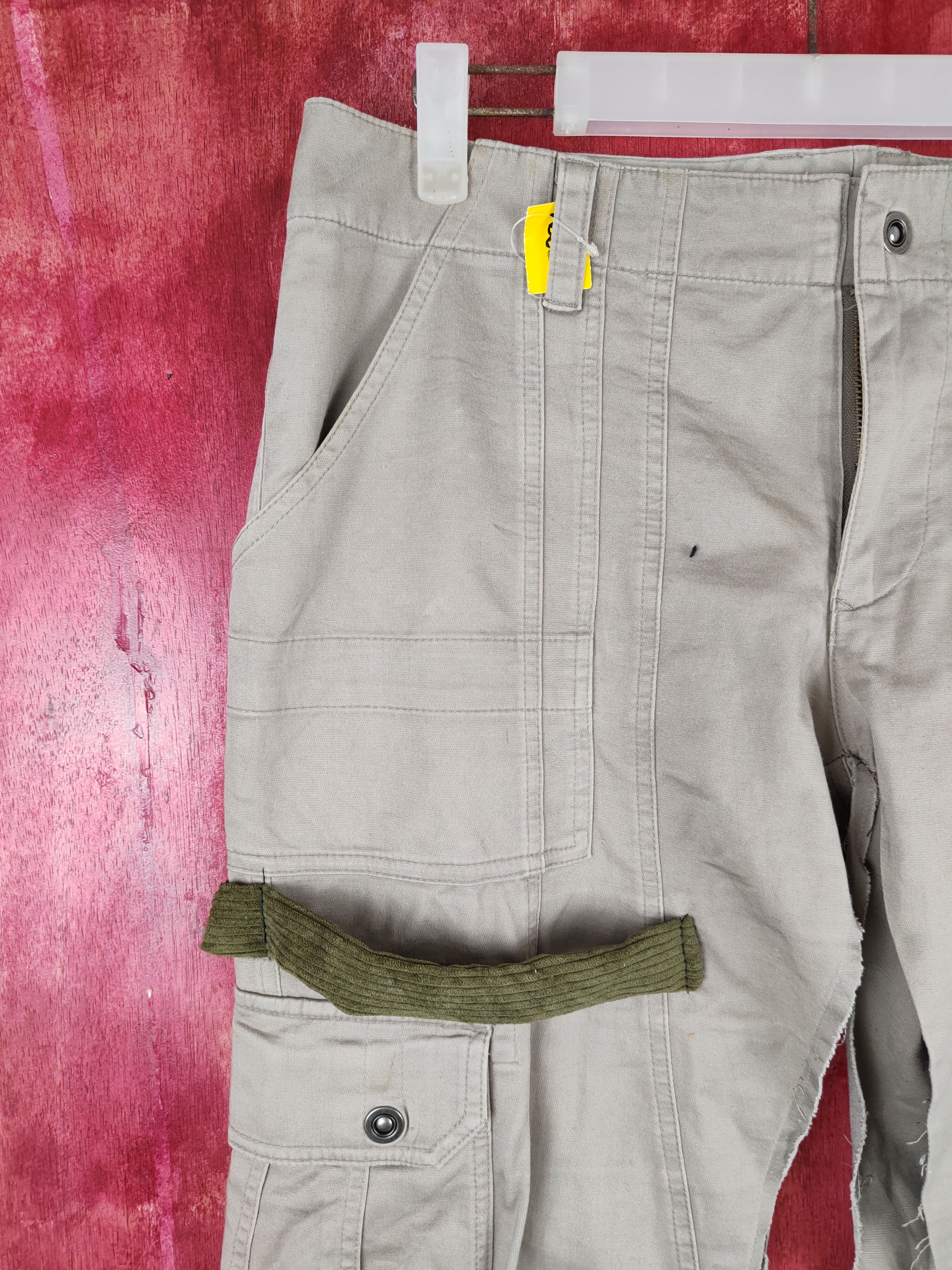 Schlussel Schlüssel custom Gray Multi Pocket Cargo Pants #S656 Size US 33 - 3 Thumbnail