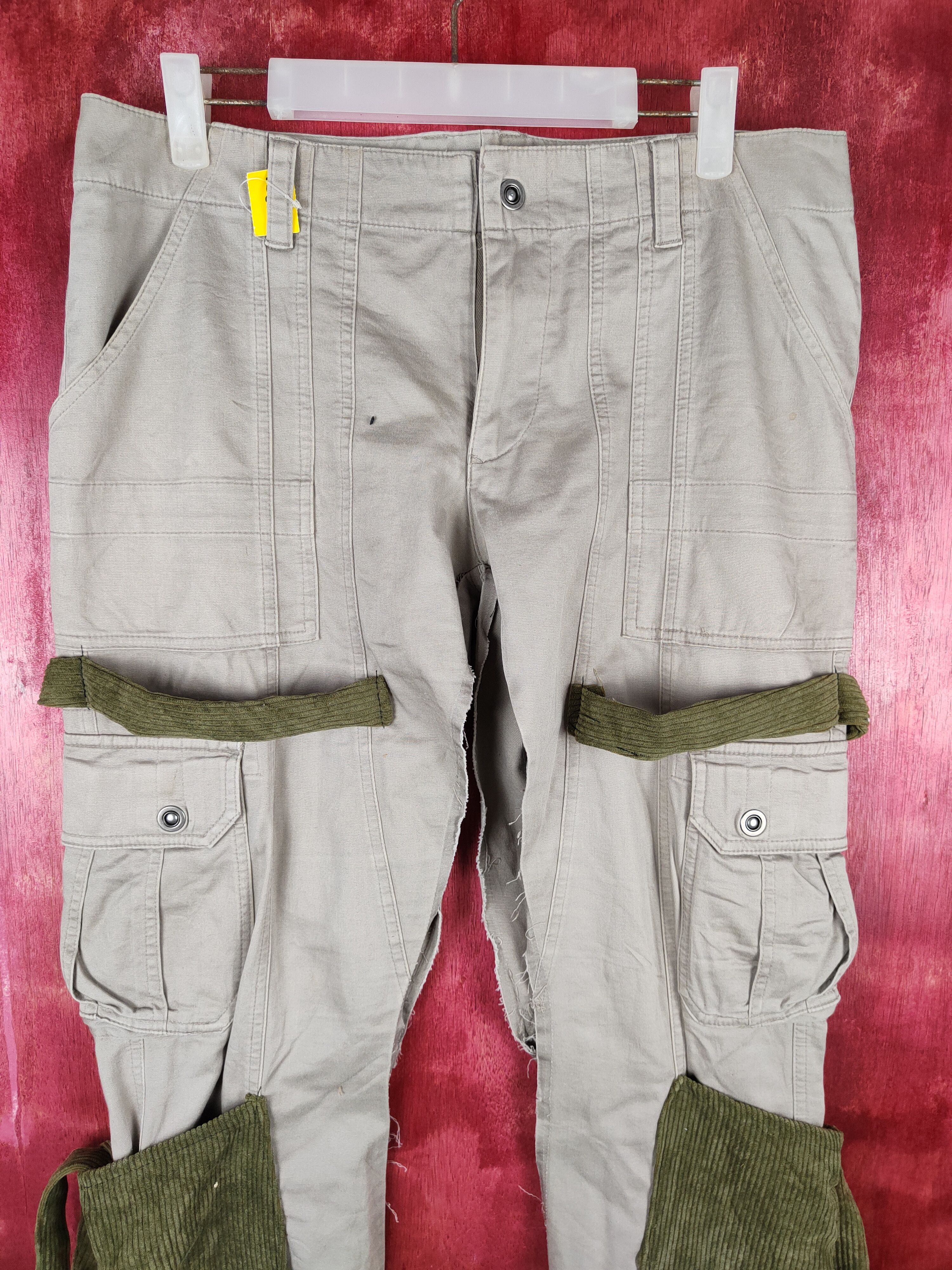 Schlussel Schlüssel custom Gray Multi Pocket Cargo Pants #S656 Size US 33 - 2 Thumbnail