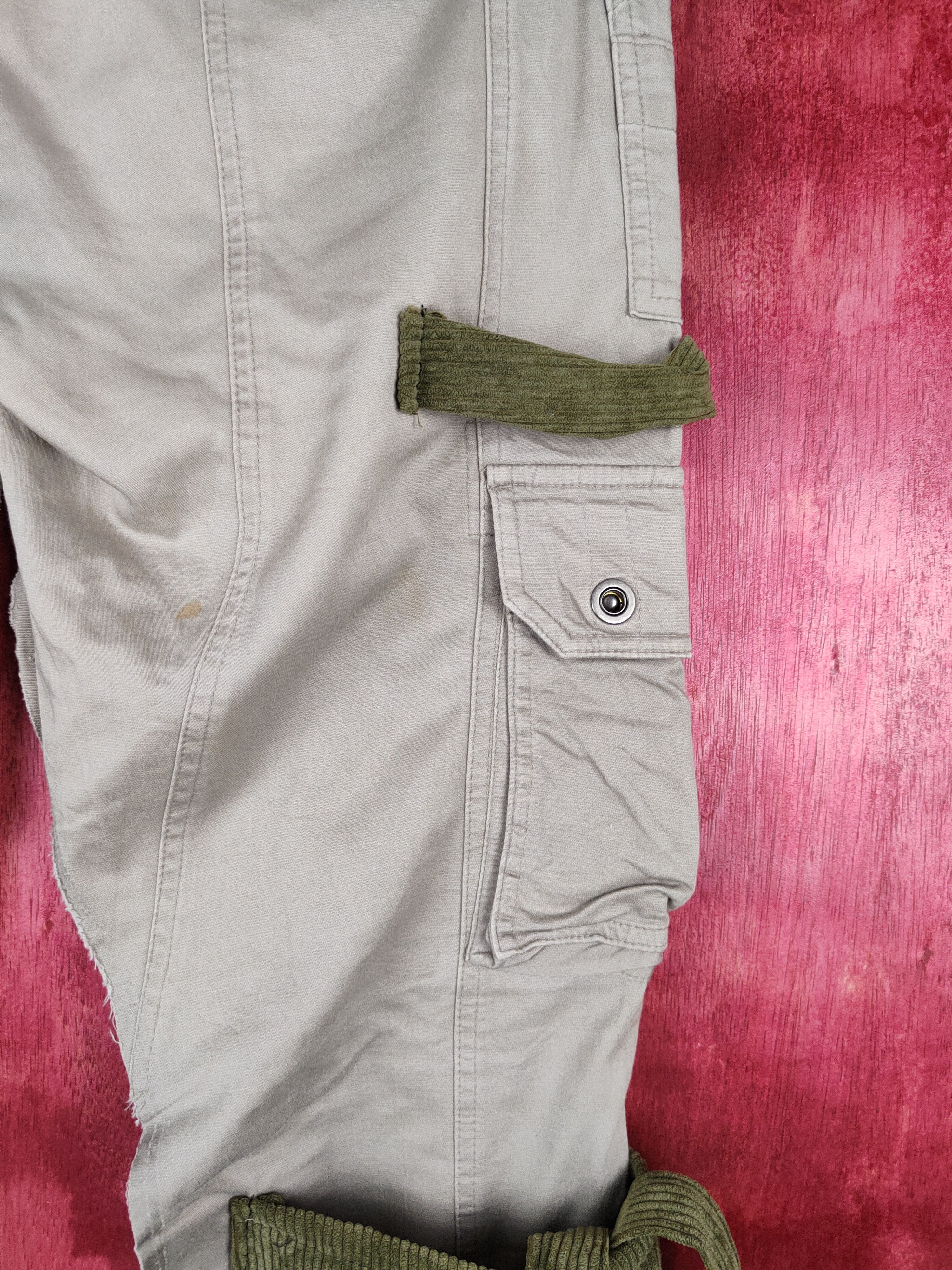 Schlussel Schlüssel custom Gray Multi Pocket Cargo Pants #S656 Size US 33 - 12 Thumbnail