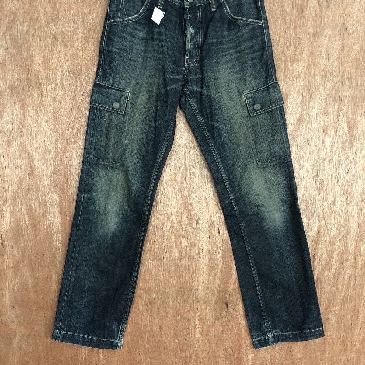 Faded Glory DLL Gap Blue Multipocket Jeans Pants #1861 Size US 28 / EU 44 - 3 Thumbnail