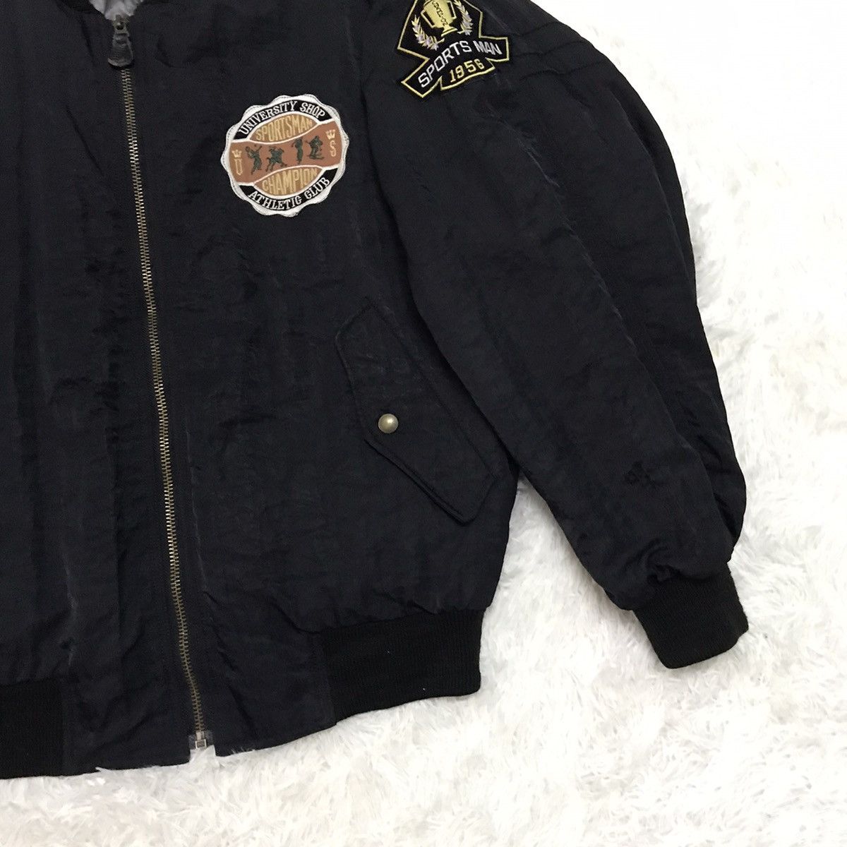 Japanese Brand University Shop Sportsman Champion Bomber Jacket Size US L / EU 52-54 / 3 - 6 Thumbnail