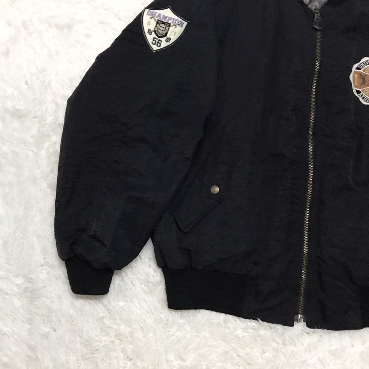 Japanese Brand University Shop Sportsman Champion Bomber Jacket Size US L / EU 52-54 / 3 - 5 Thumbnail