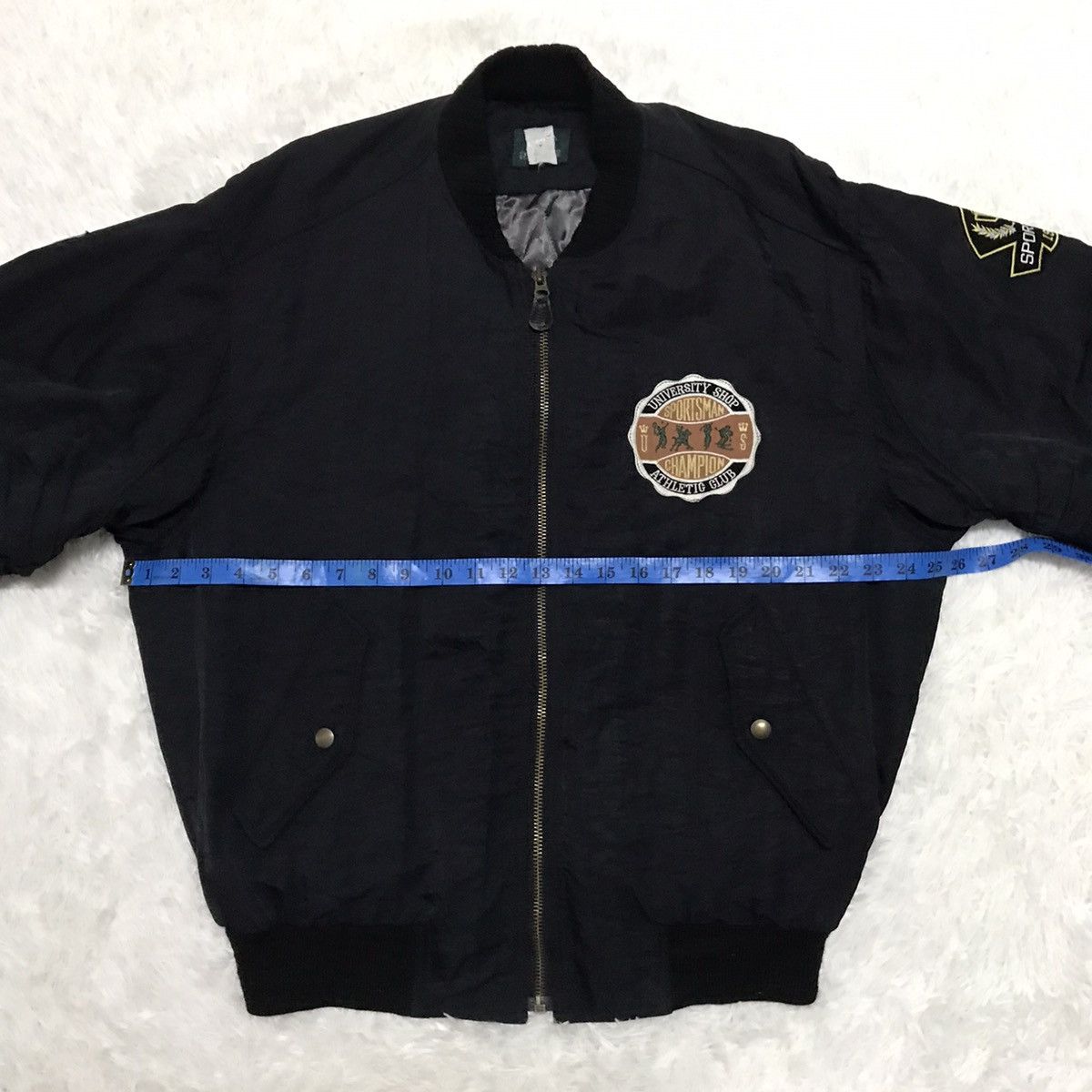 Japanese Brand University Shop Sportsman Champion Bomber Jacket Size US L / EU 52-54 / 3 - 15 Thumbnail
