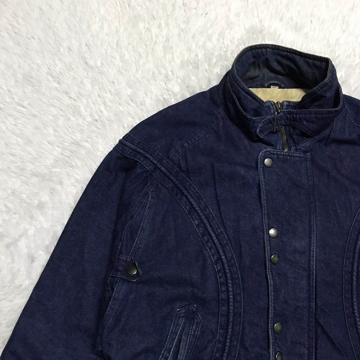 Japanese Brand Denim Jacket Bombardier of Boeing B-29 Ran Over Japan 1945 Size US M / EU 48-50 / 2 - 3 Thumbnail