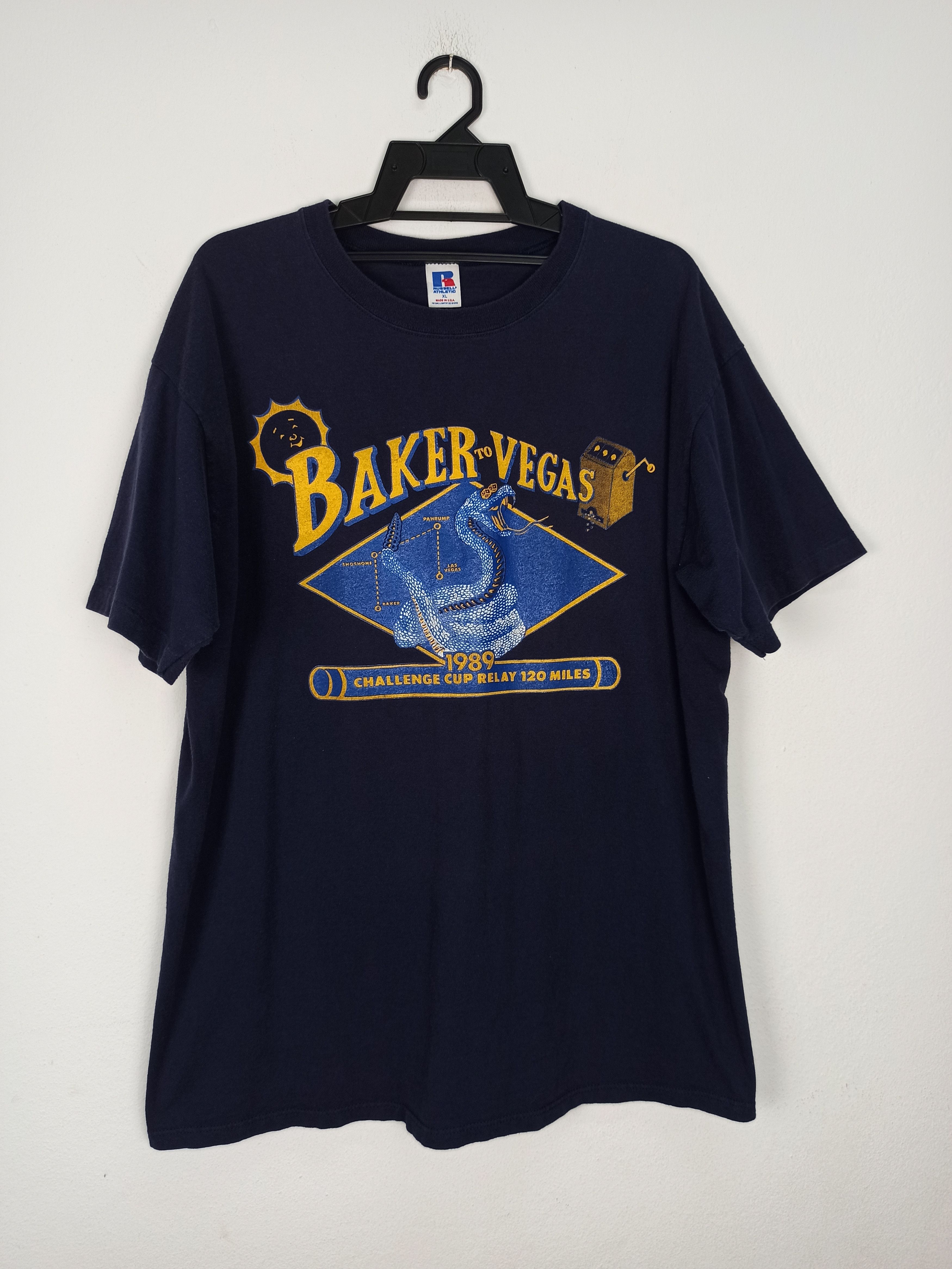 Russell Athletic Rare Russell Baker to Las Vegas Tshirt Size US XL / EU 56 / 4 - 1 Thumbnail