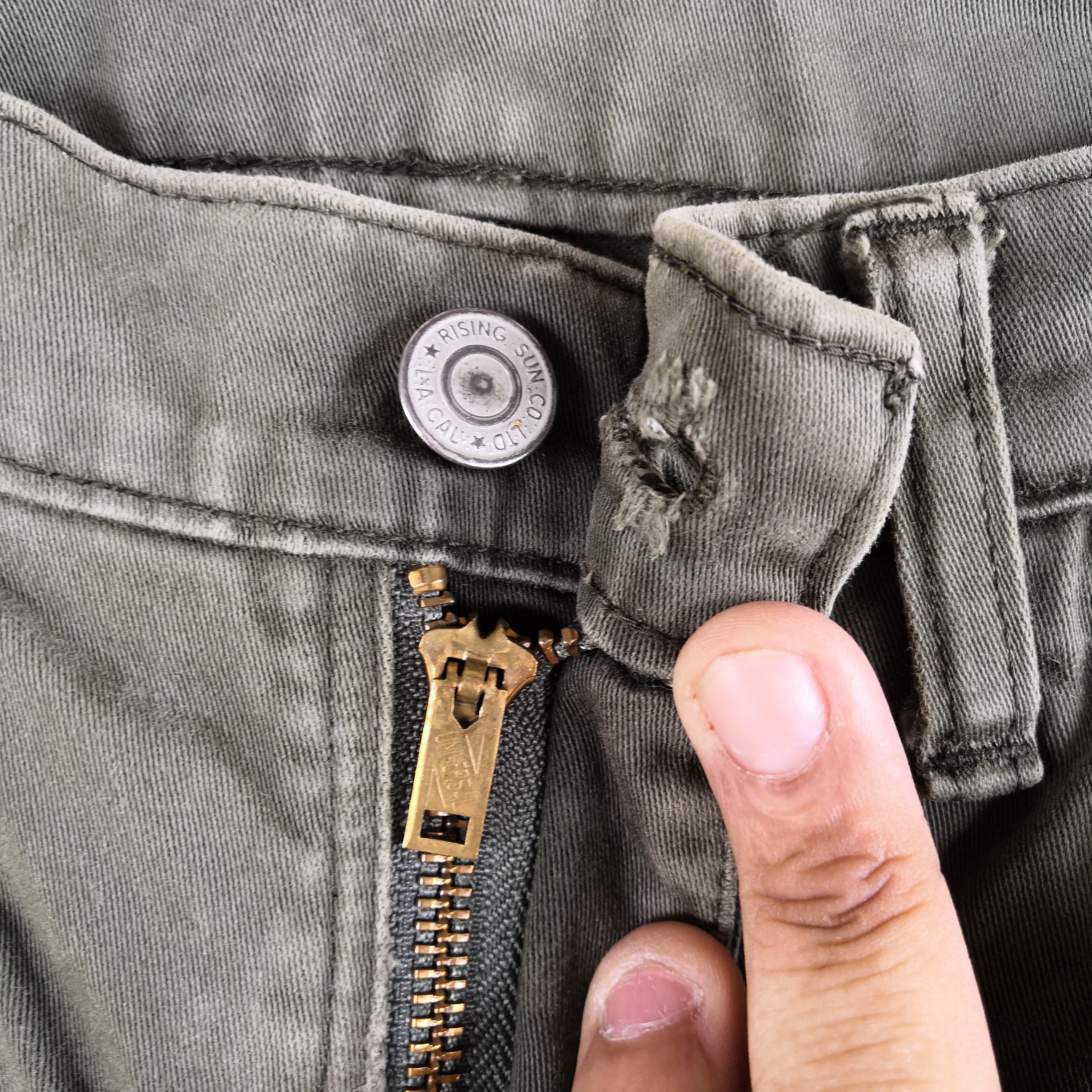Japanese Brand Japanese Brand Jeans Pants Olive Green Selvedge Denim Pants Size 26" / US 2 / IT 38 - 7 Thumbnail