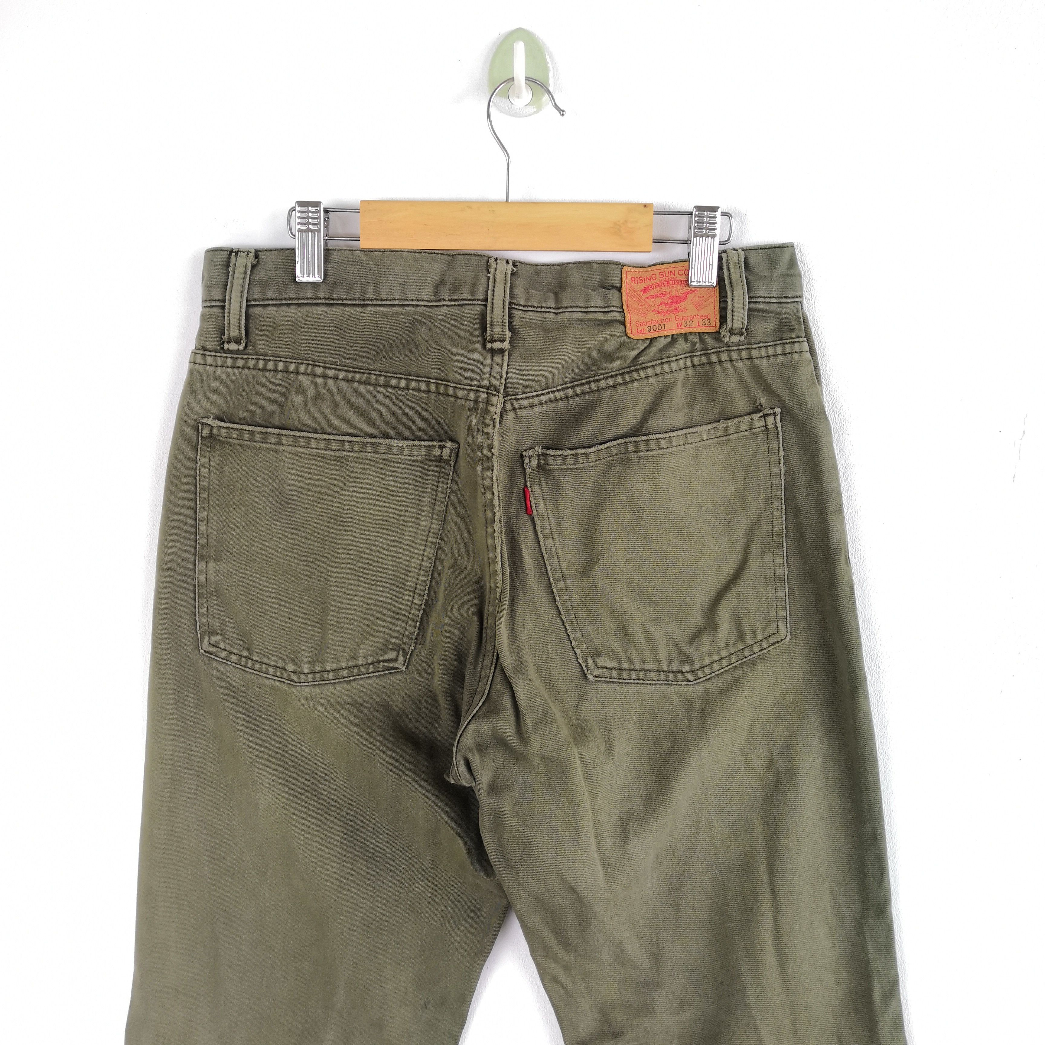 Japanese Brand Japanese Brand Jeans Pants Olive Green Selvedge Denim Pants Size 26" / US 2 / IT 38 - 4 Thumbnail