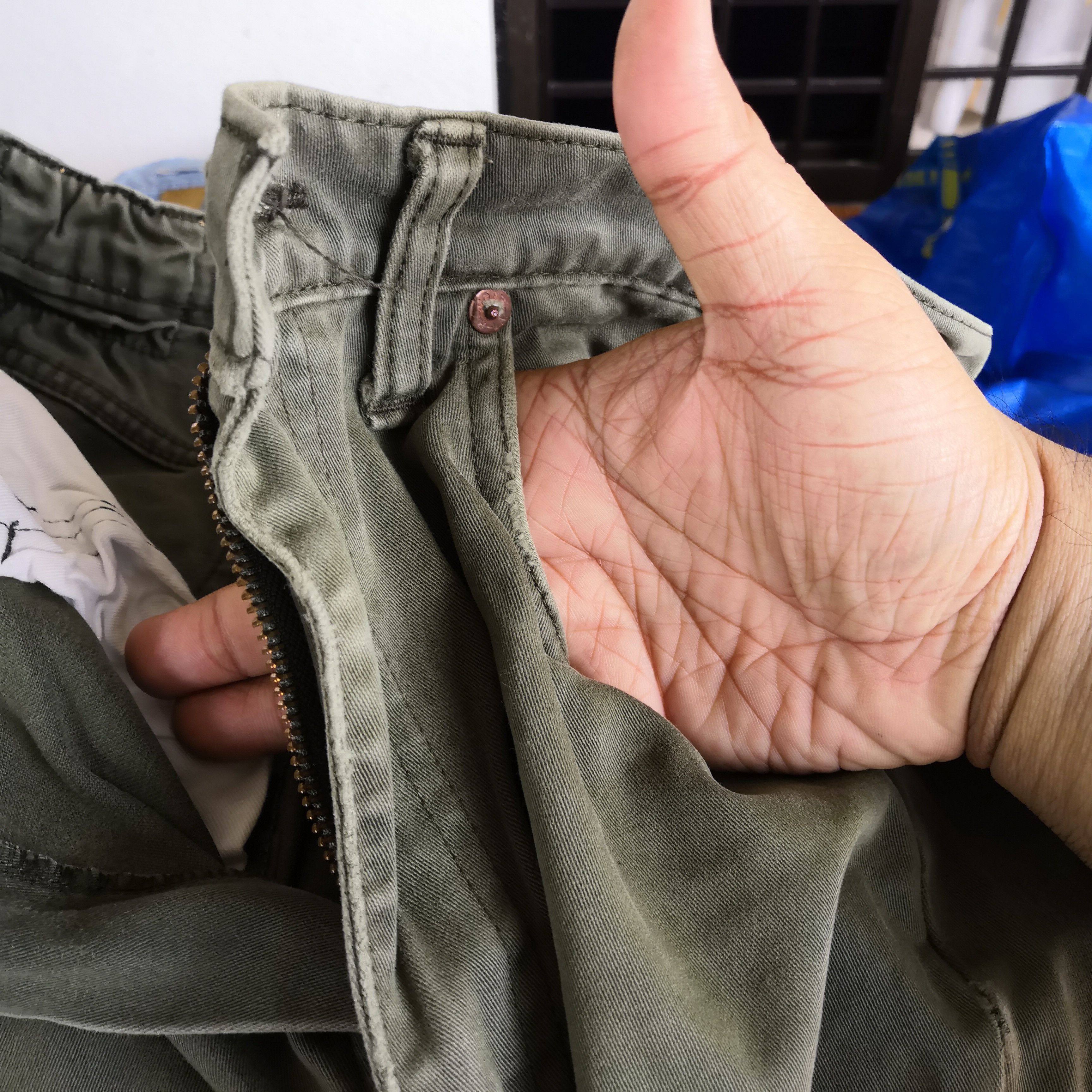 Japanese Brand Japanese Brand Jeans Pants Olive Green Selvedge Denim Pants Size 26" / US 2 / IT 38 - 10 Thumbnail