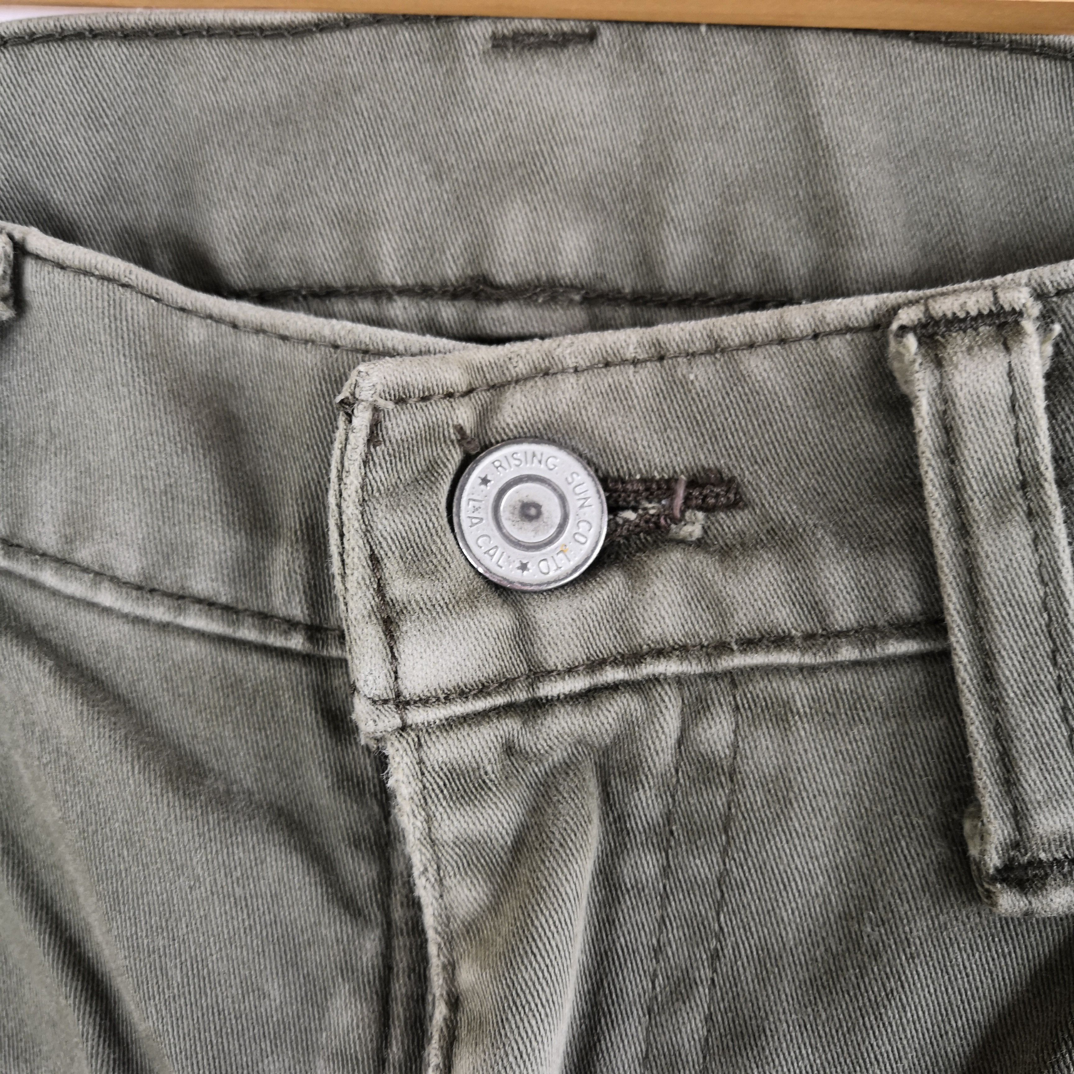 Japanese Brand Japanese Brand Jeans Pants Olive Green Selvedge Denim Pants Size 26" / US 2 / IT 38 - 6 Thumbnail