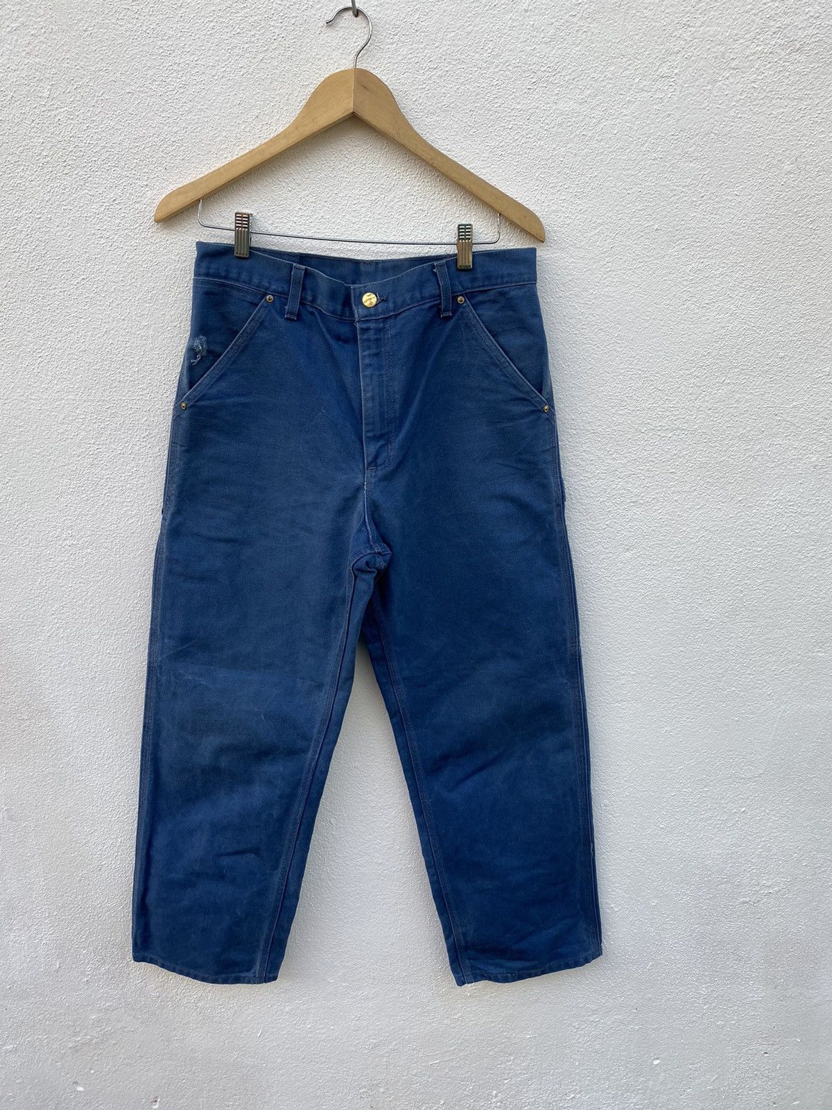 Rare Vintage Carharrt canvas worker khakis Trousers pants