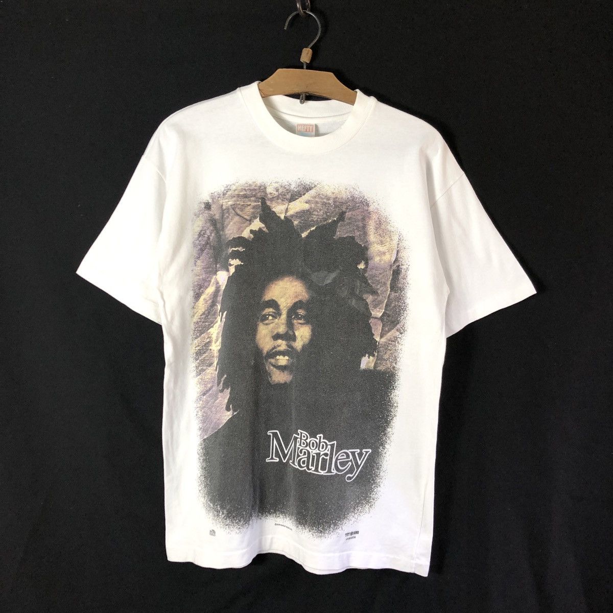 Bob Marley × Vintage Rare!! Vintage Bob Marley Potrait Reggea Zion Tshirt Size US L / EU 52-54 / 3 - 1 Thumbnail