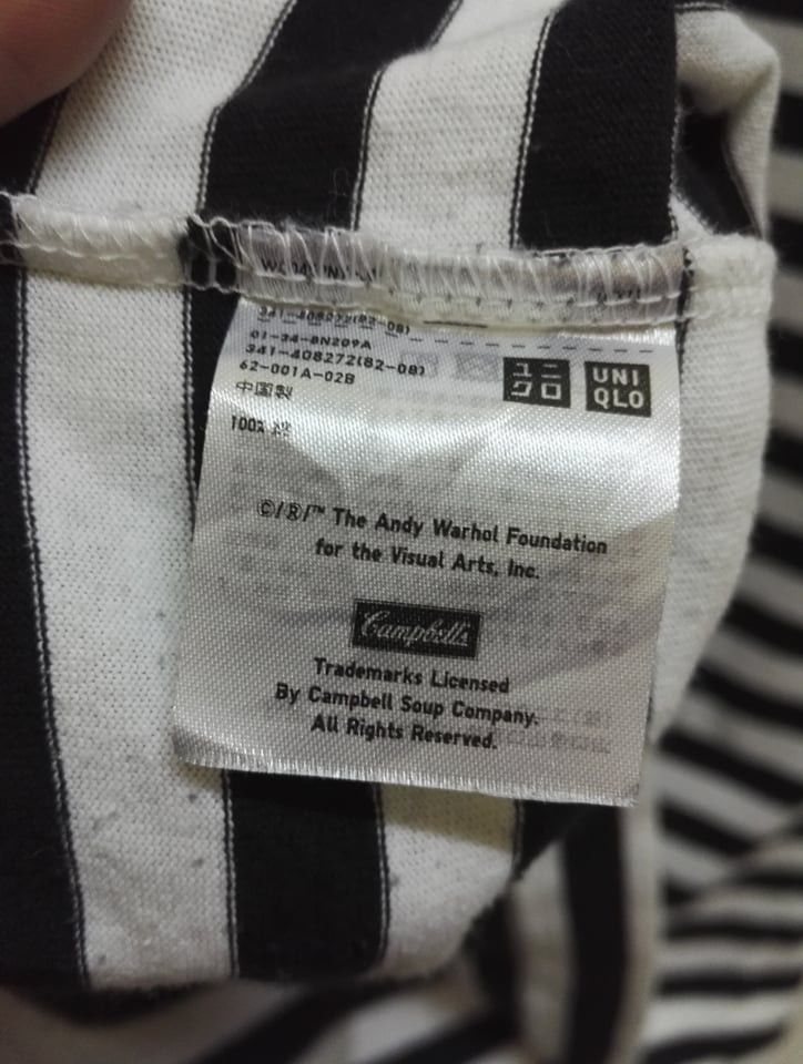 Andy Warhol × Uniqlo Rare🔥 The Andy Warhol by Campbell Soup Company Tees (c17) Size US M / EU 48-50 / 2 - 5 Thumbnail