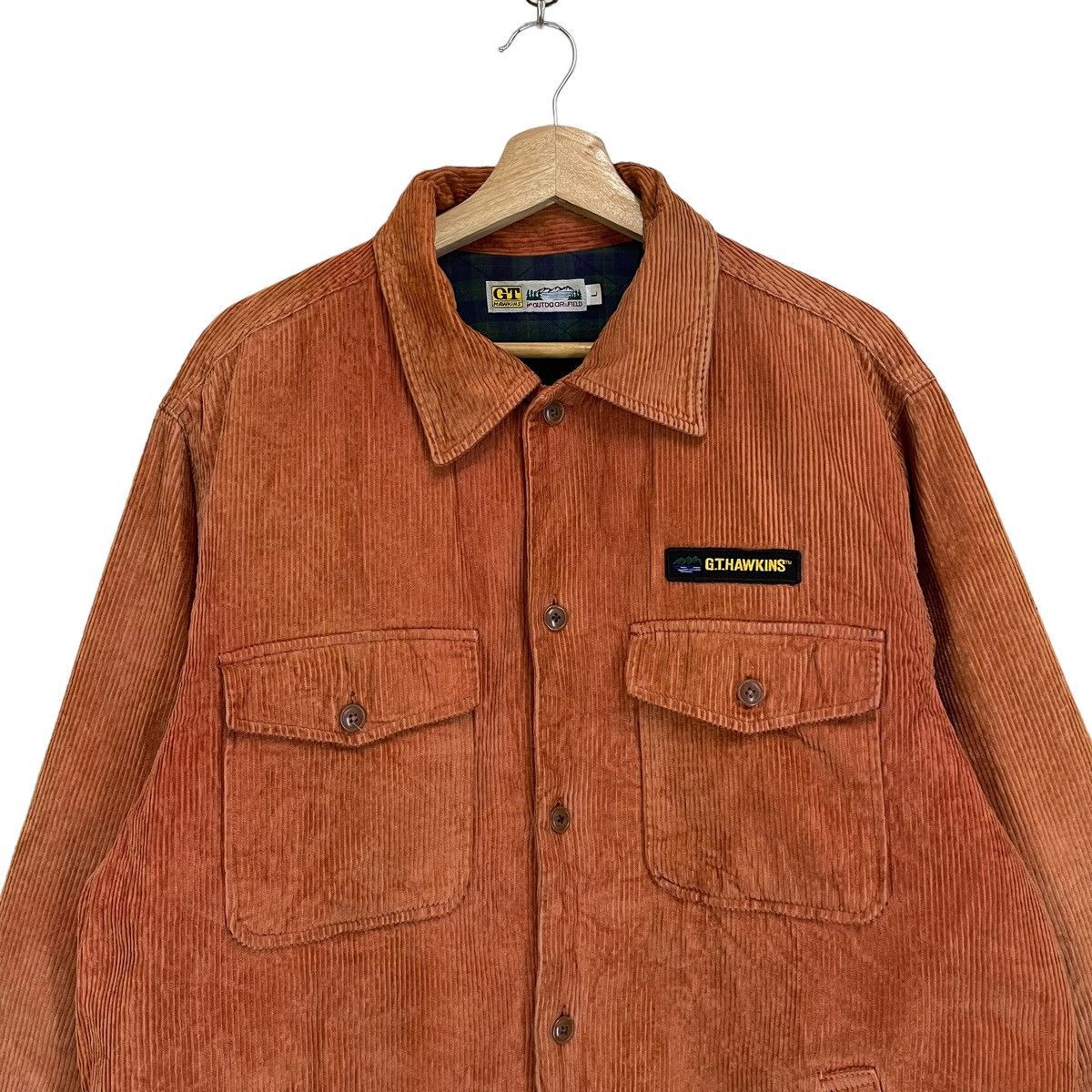 Vintage Vintage GT Hawkins Button Up Corduroy Jacket Size US L / EU 52-54 / 3 - 5 Thumbnail
