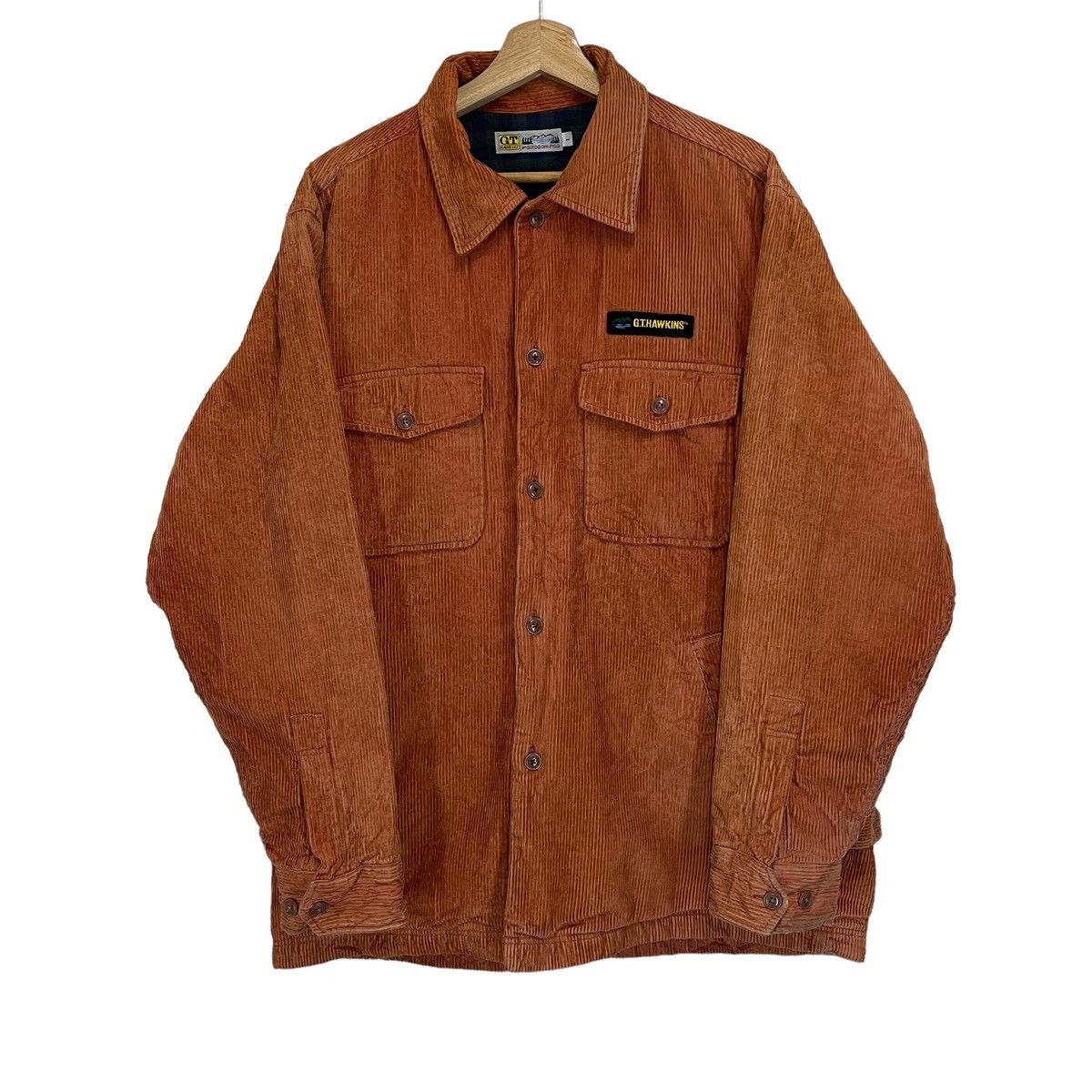Vintage Vintage GT Hawkins Button Up Corduroy Jacket Size US L / EU 52-54 / 3 - 3 Thumbnail