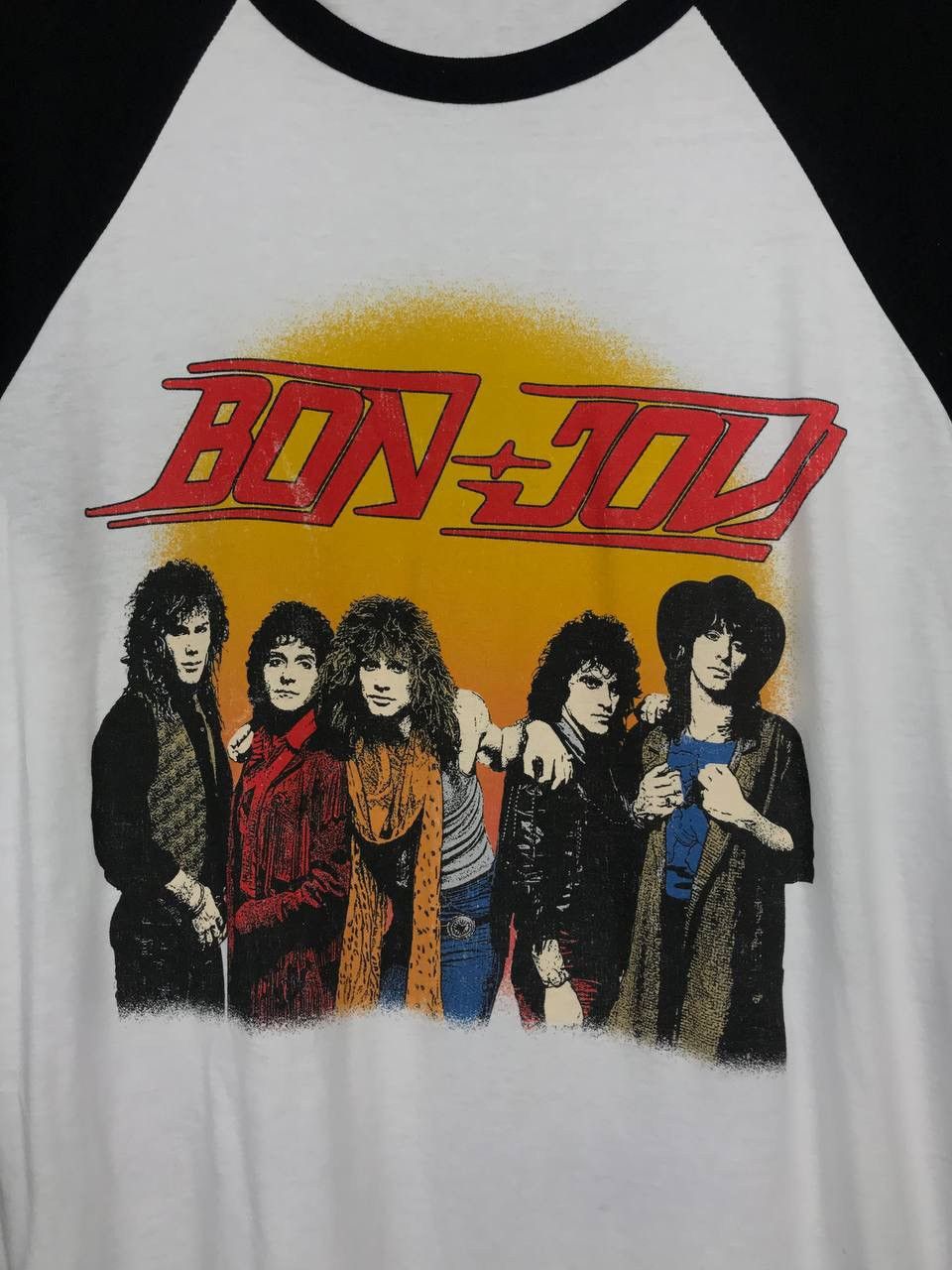 Band Tees Bon Jovi vintage rock band made in USA longsleeve Size US XL / EU 56 / 4 - 3 Thumbnail