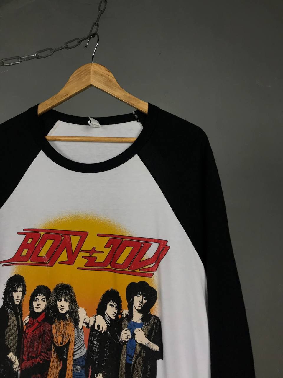 Band Tees Bon Jovi vintage rock band made in USA longsleeve Size US XL / EU 56 / 4 - 2 Thumbnail