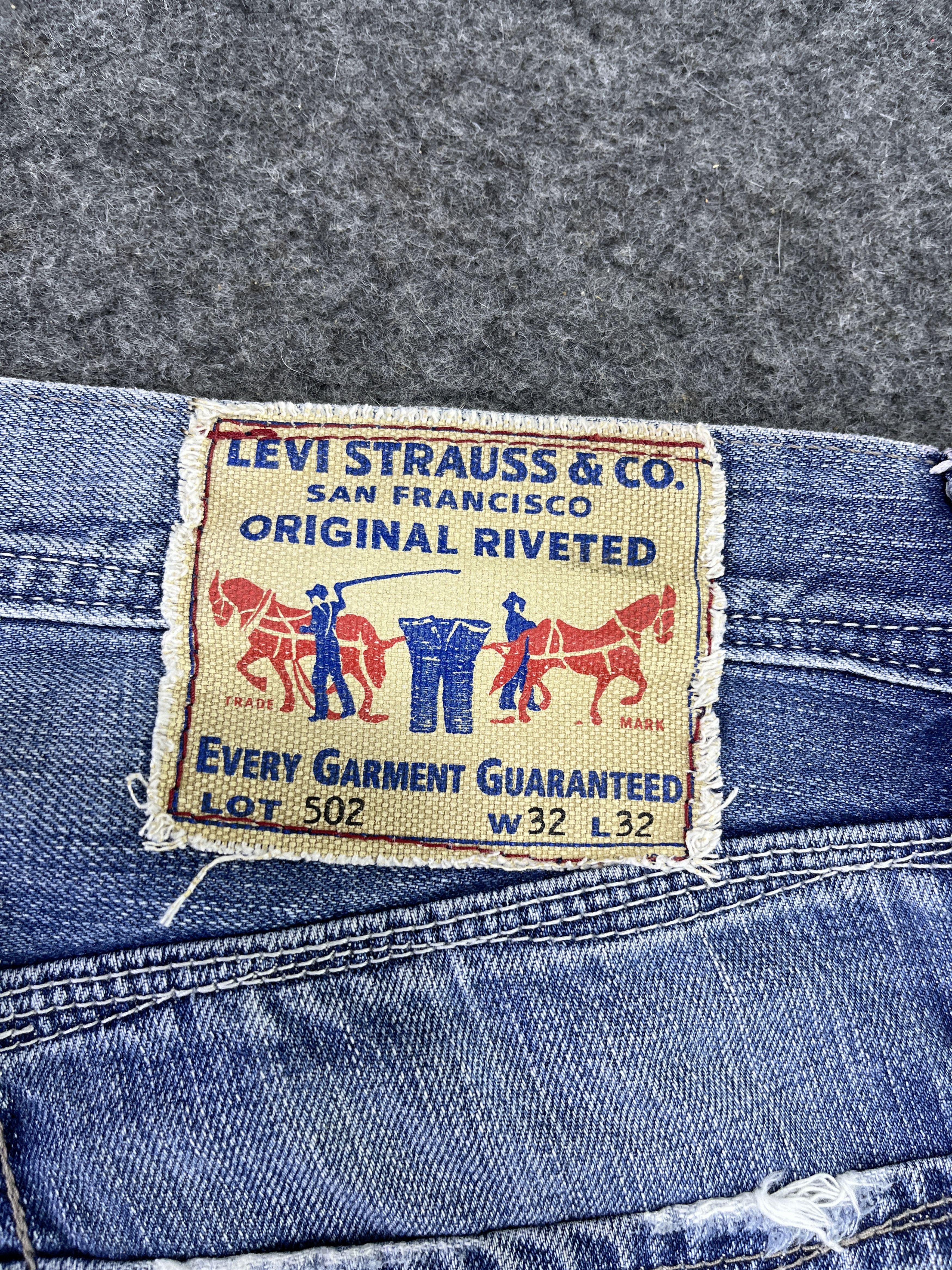 Levi's Vintage Levis 502 Faded Jeans - J882 Size US 32 / EU 48 - 13 Thumbnail