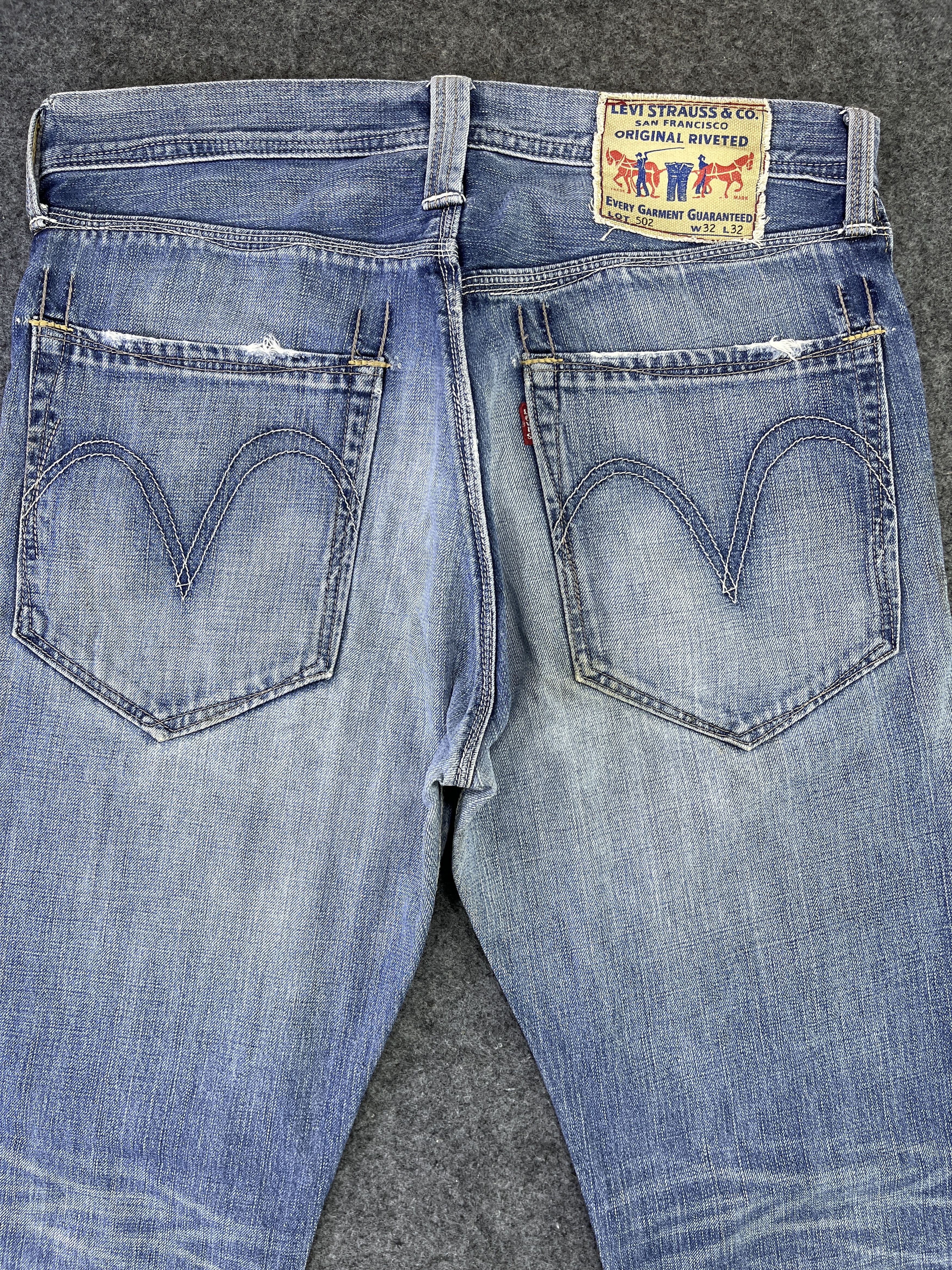 Levi's Vintage Levis 502 Faded Jeans - J882 Size US 32 / EU 48 - 4 Thumbnail