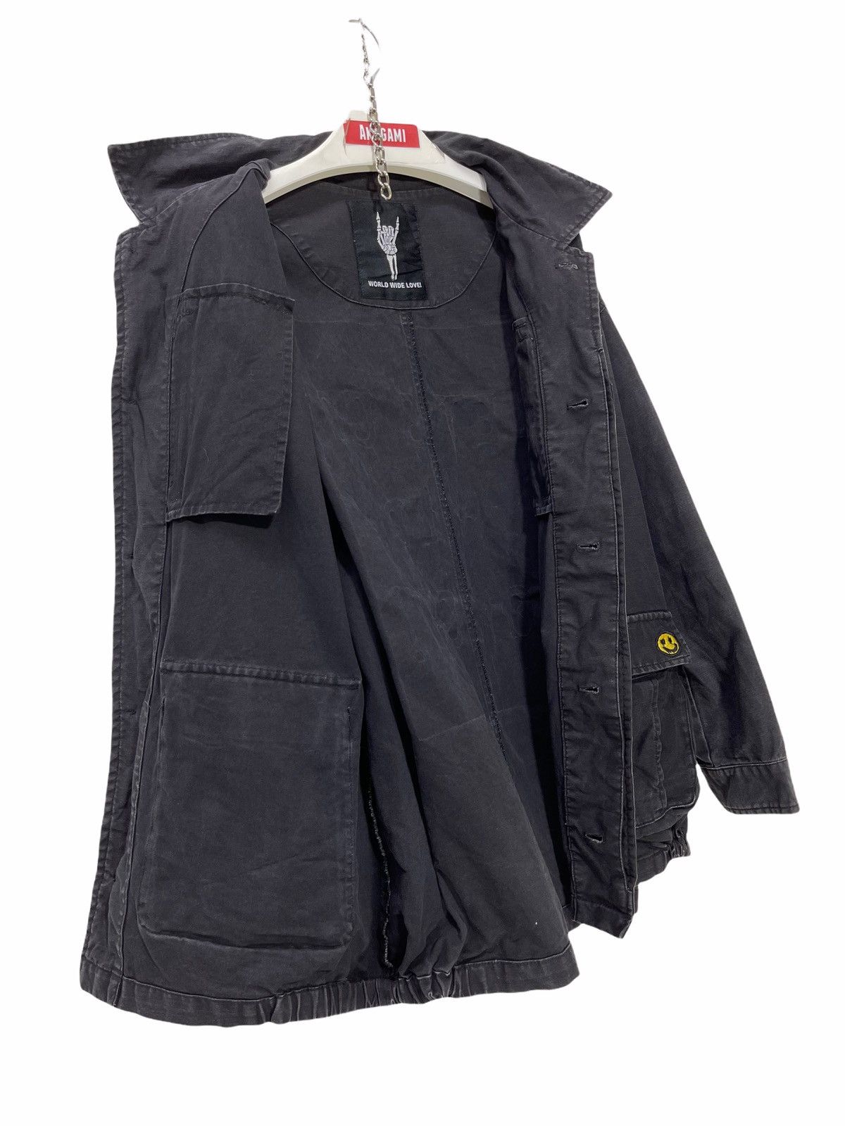 Japanese Brand 🎶World Wide Love Big Printed Military Jacket 12🟩 Size US M / EU 48-50 / 2 - 7 Thumbnail